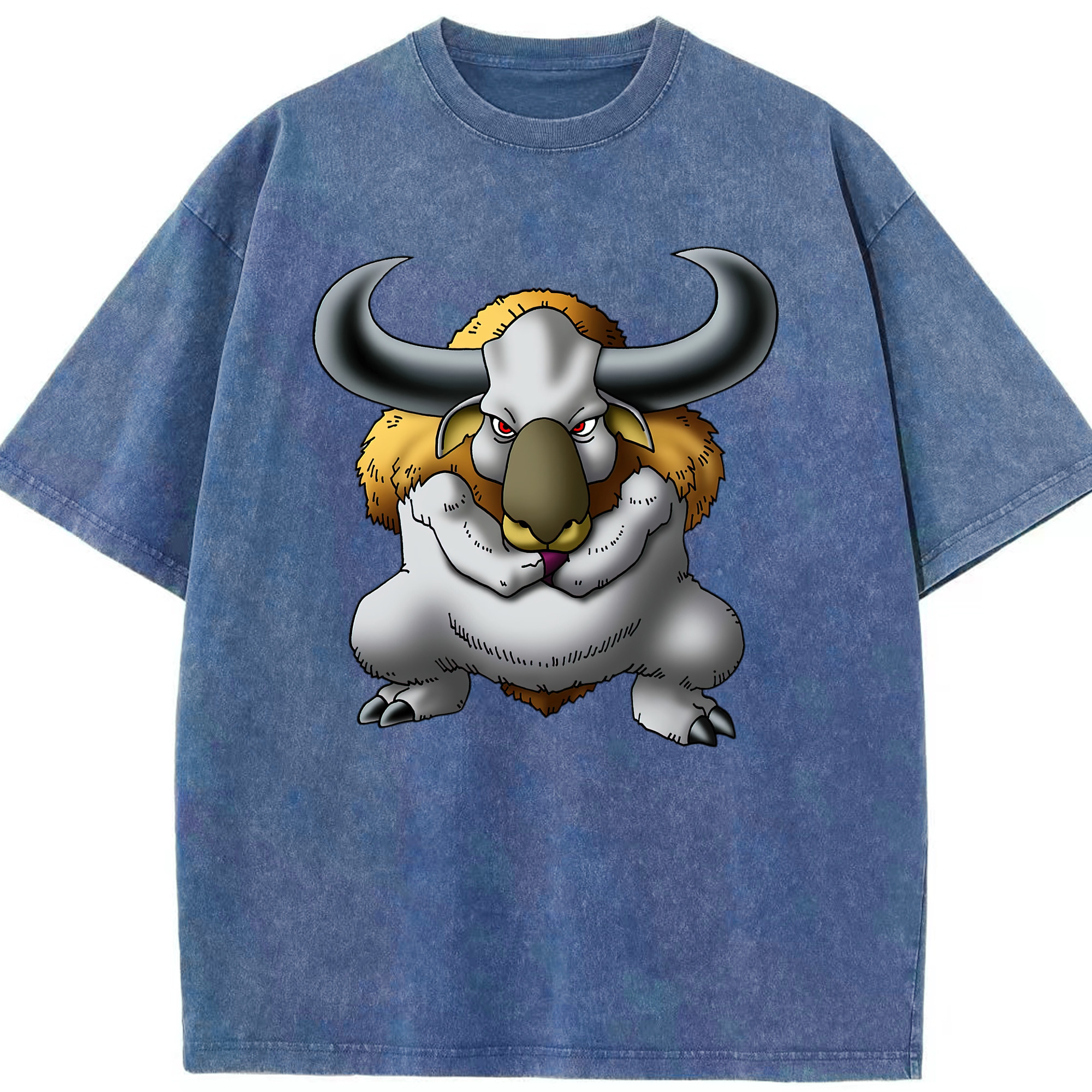 （画像用） ドラゴンクエスト Doragon Kuesuto Dragon Quest 綿100% ヴィンテージ風 半袖Tシャツ（フロントプリント）