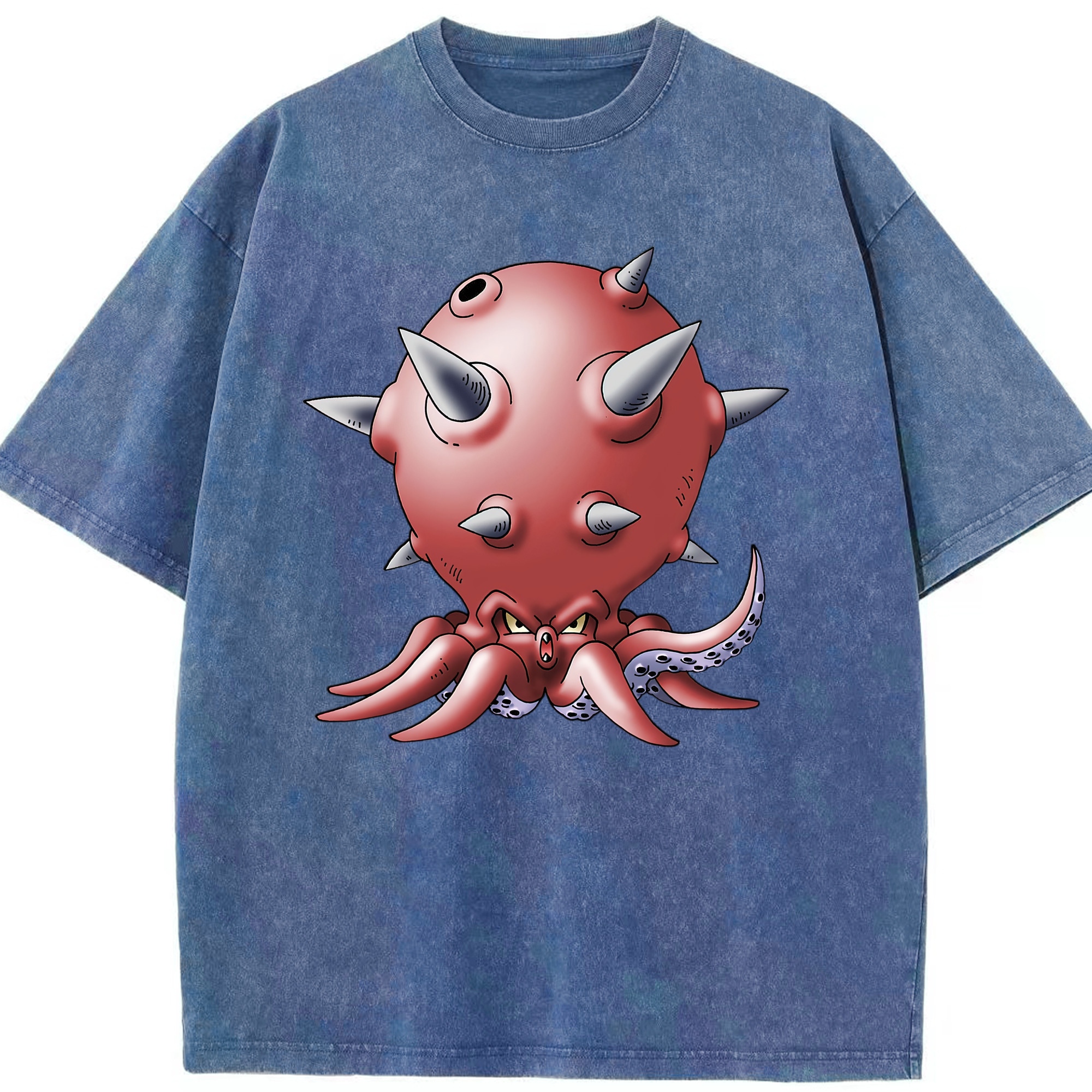 （画像用） ドラゴンクエスト Doragon Kuesuto Dragon Quest 綿100% ヴィンテージ風 半袖Tシャツ（フロントプリント）