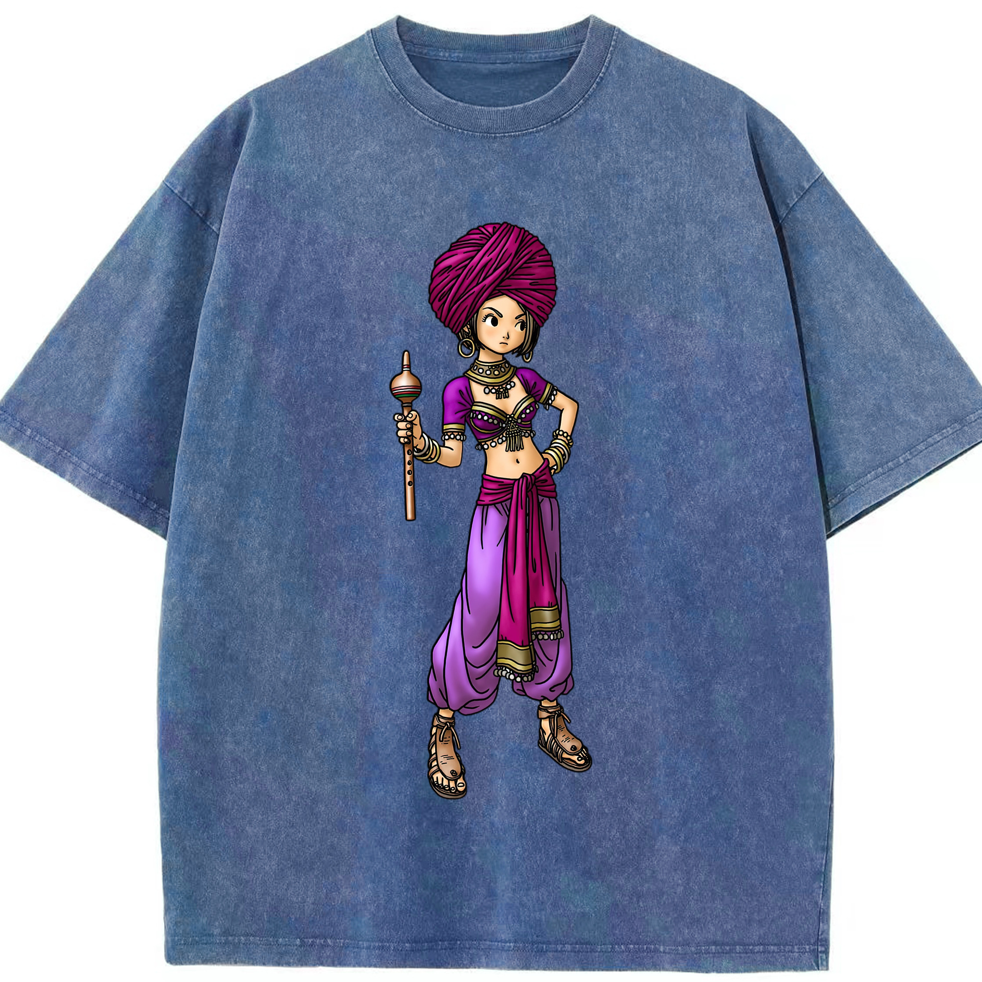 （画像用） ドラゴンクエスト Doragon Kuesuto Dragon Quest 綿100% ヴィンテージ風 半袖Tシャツ（フロントプリント）