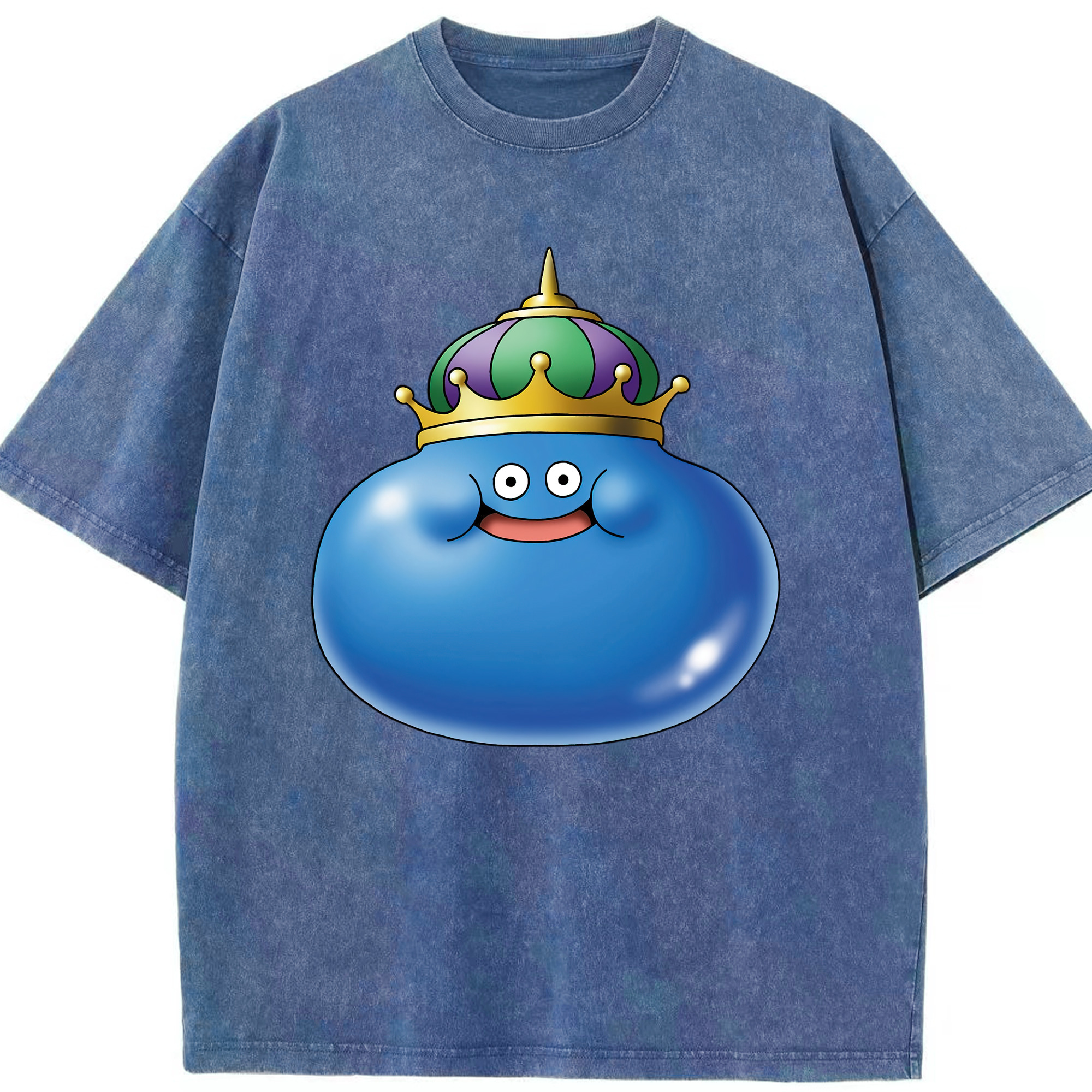 （画像用） ドラゴンクエスト Doragon Kuesuto Dragon Quest 綿100% ヴィンテージ風 半袖Tシャツ（フロントプリント）