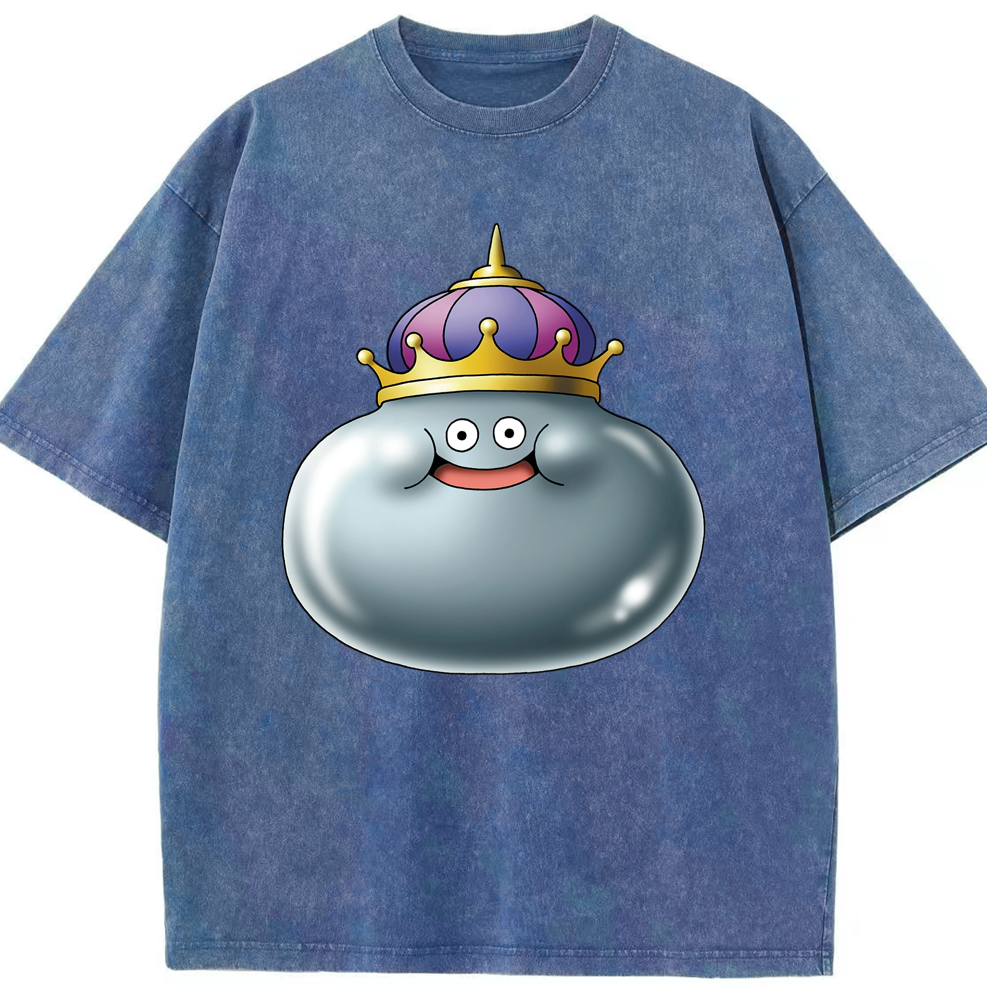 （画像用） ドラゴンクエスト Doragon Kuesuto Dragon Quest 綿100% ヴィンテージ風 半袖Tシャツ（フロントプリント）