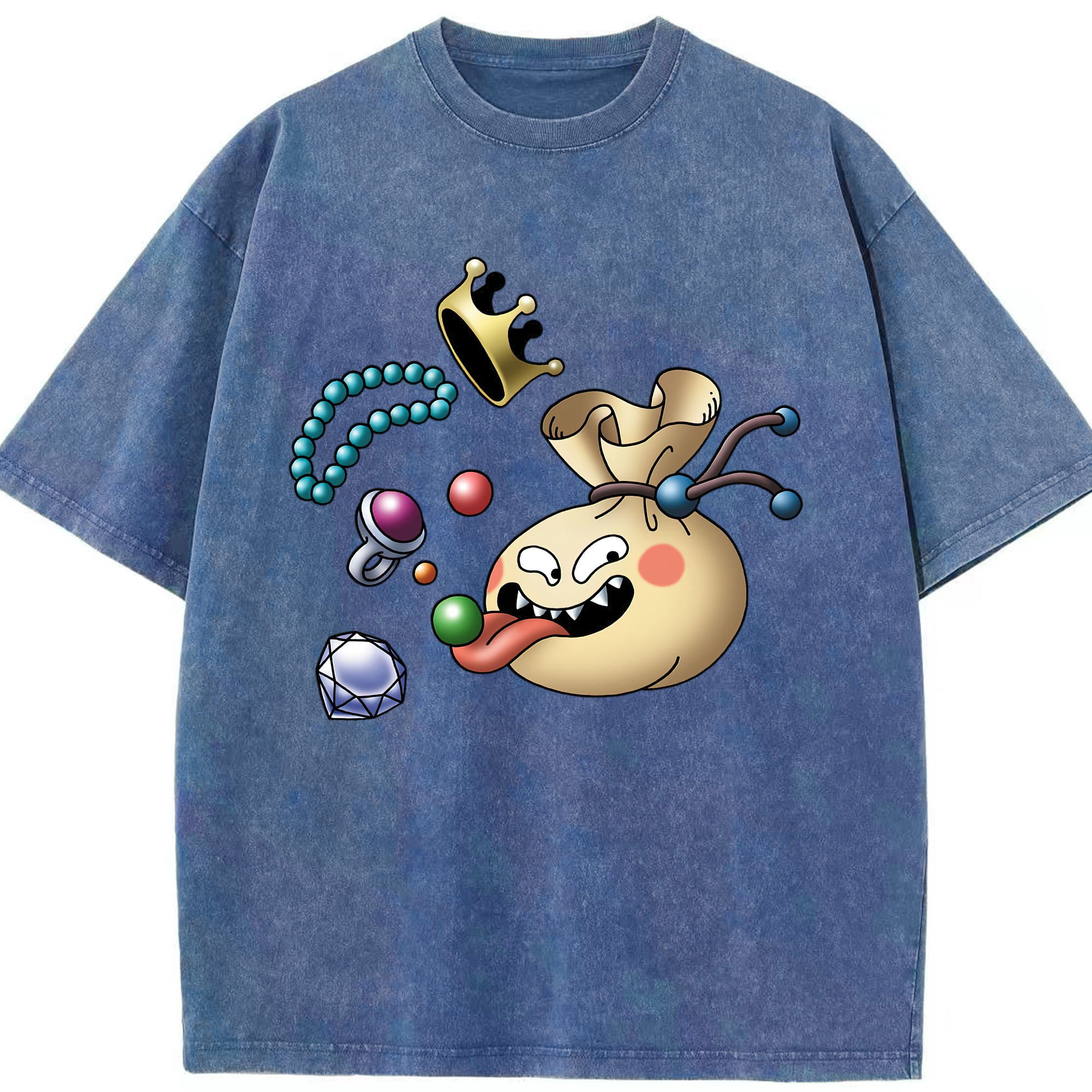 （画像用） ドラゴンクエスト Doragon Kuesuto Dragon Quest 綿100% ヴィンテージ風 半袖Tシャツ（フロントプリント）
