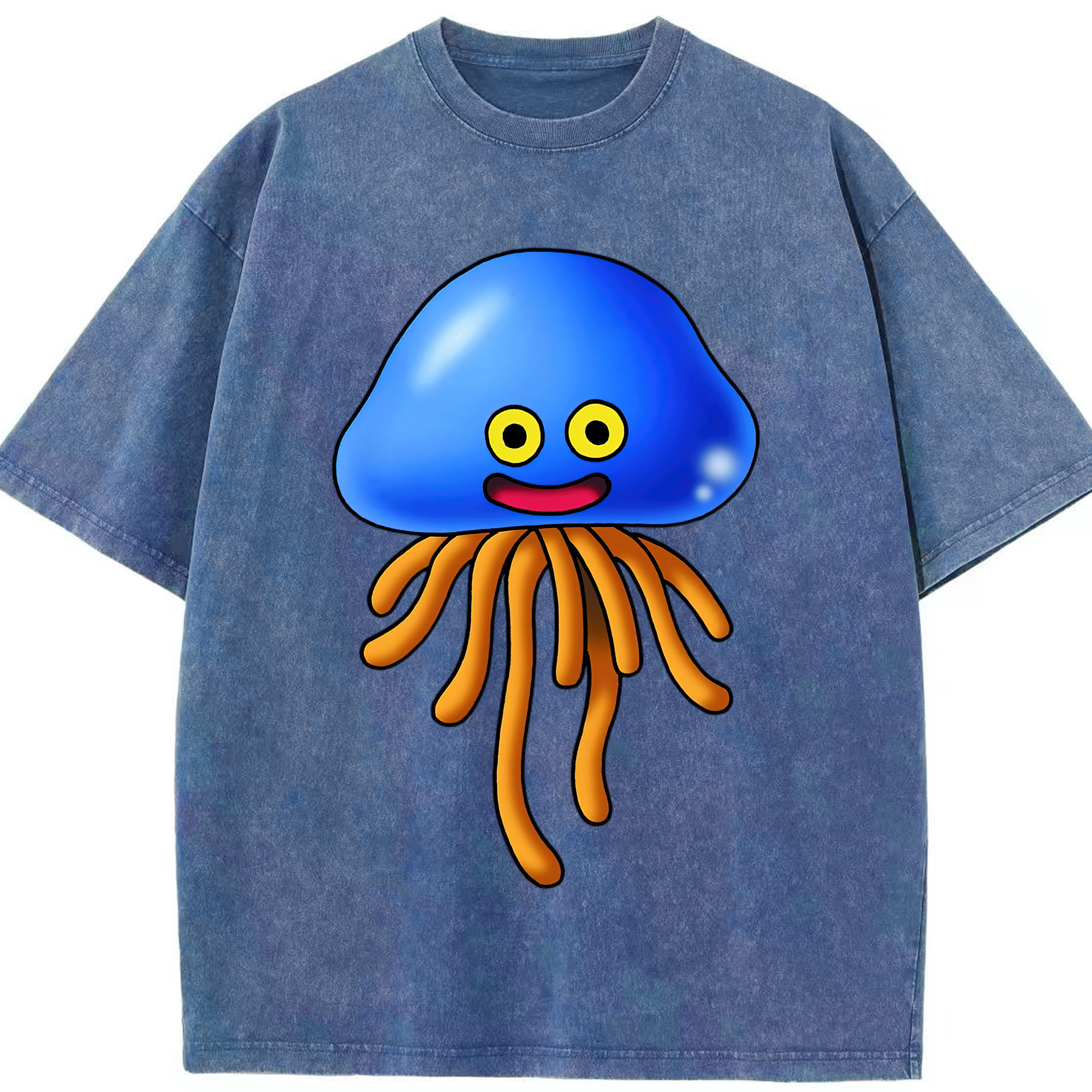 （画像用） ドラゴンクエスト Doragon Kuesuto Dragon Quest 綿100% ヴィンテージ風 半袖Tシャツ（フロントプリント）