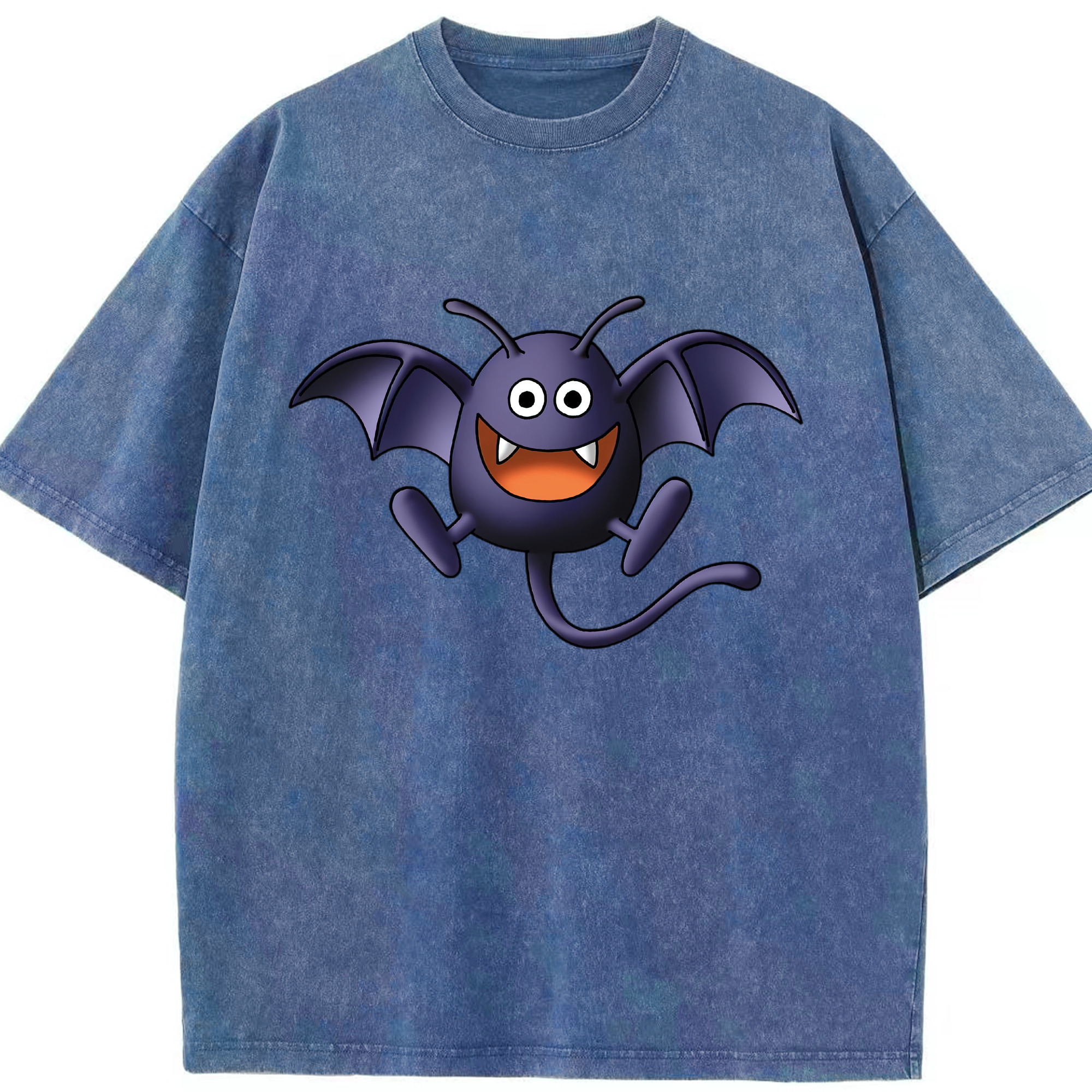 （画像用） ドラゴンクエスト Doragon Kuesuto Dragon Quest 綿100% ヴィンテージ風 半袖Tシャツ（フロントプリント）