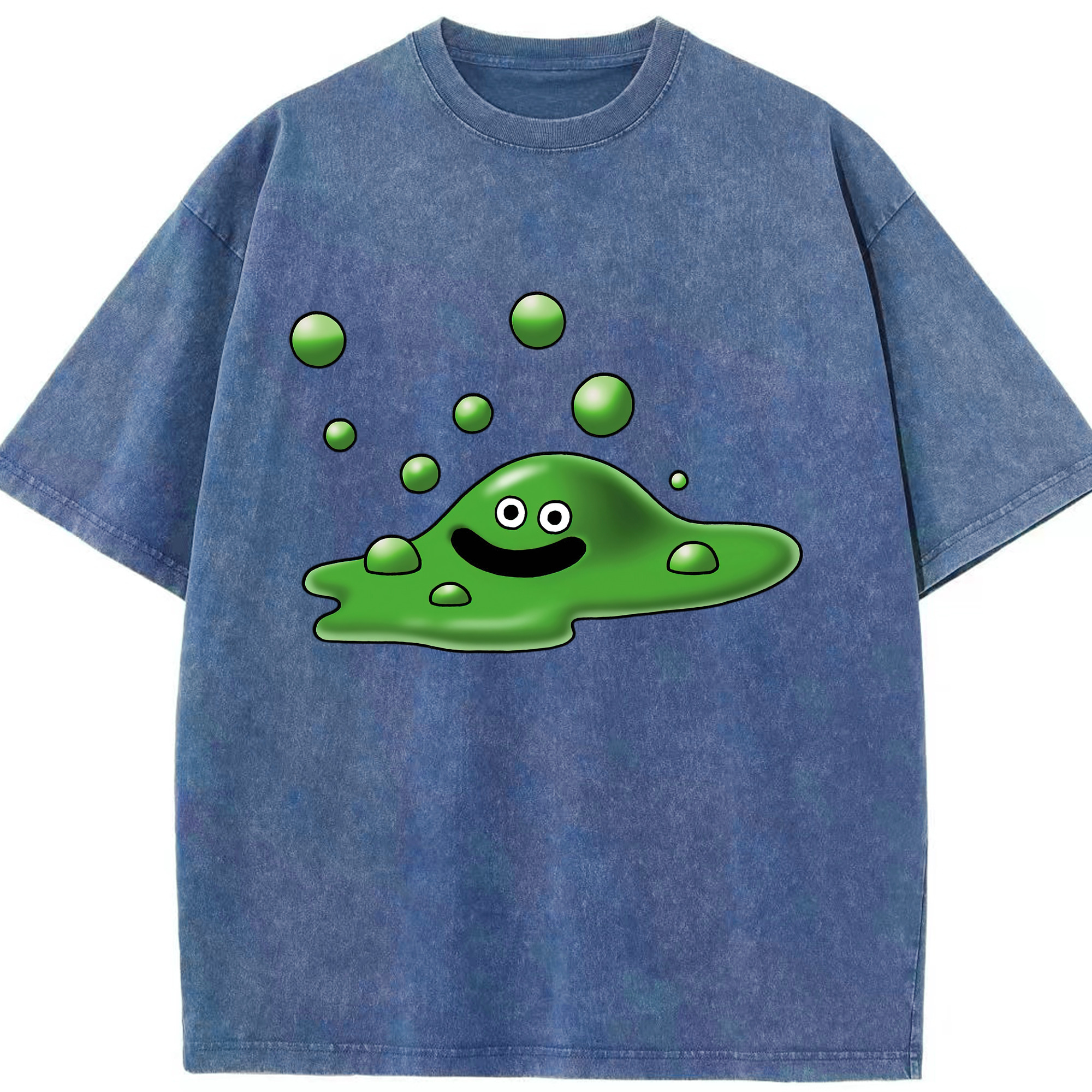 （画像用） ドラゴンクエスト Doragon Kuesuto Dragon Quest 綿100% ヴィンテージ風 半袖Tシャツ（フロントプリント）