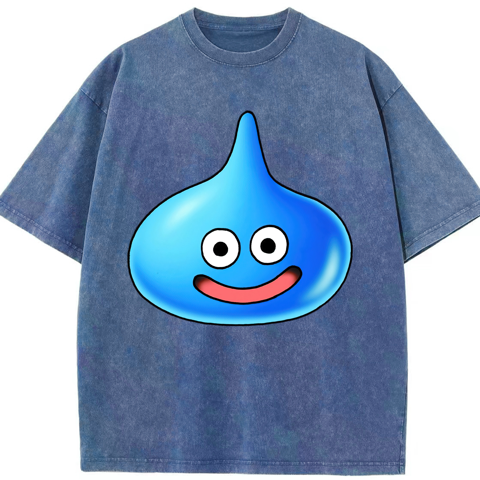 （画像用） ドラゴンクエスト Doragon Kuesuto Dragon Quest 綿100% ヴィンテージ風 半袖Tシャツ（フロントプリント）