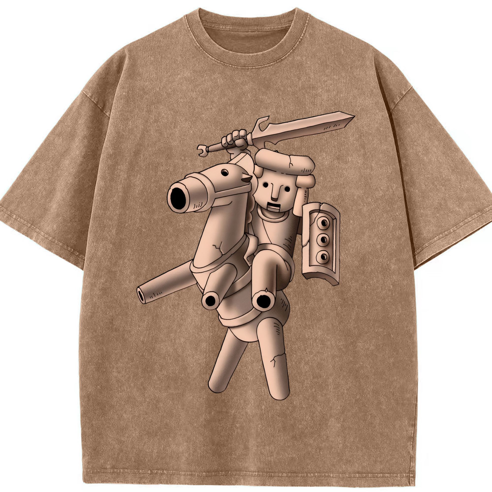 （画像用） ドラゴンクエスト Doragon Kuesuto Dragon Quest 綿100% ヴィンテージ風 半袖Tシャツ（フロントプリント）
