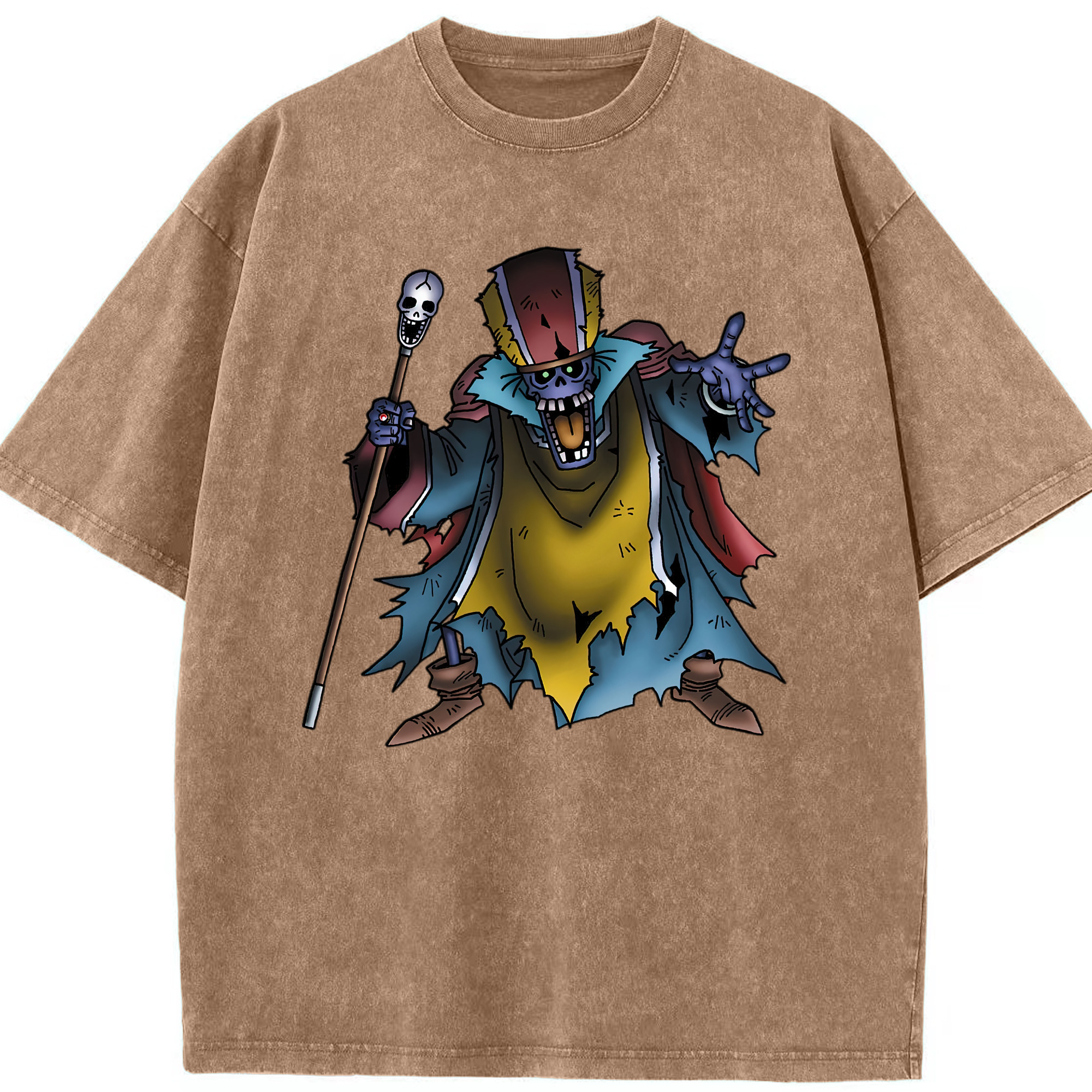（画像用） ドラゴンクエスト Doragon Kuesuto Dragon Quest 綿100% ヴィンテージ風 半袖Tシャツ（フロントプリント）