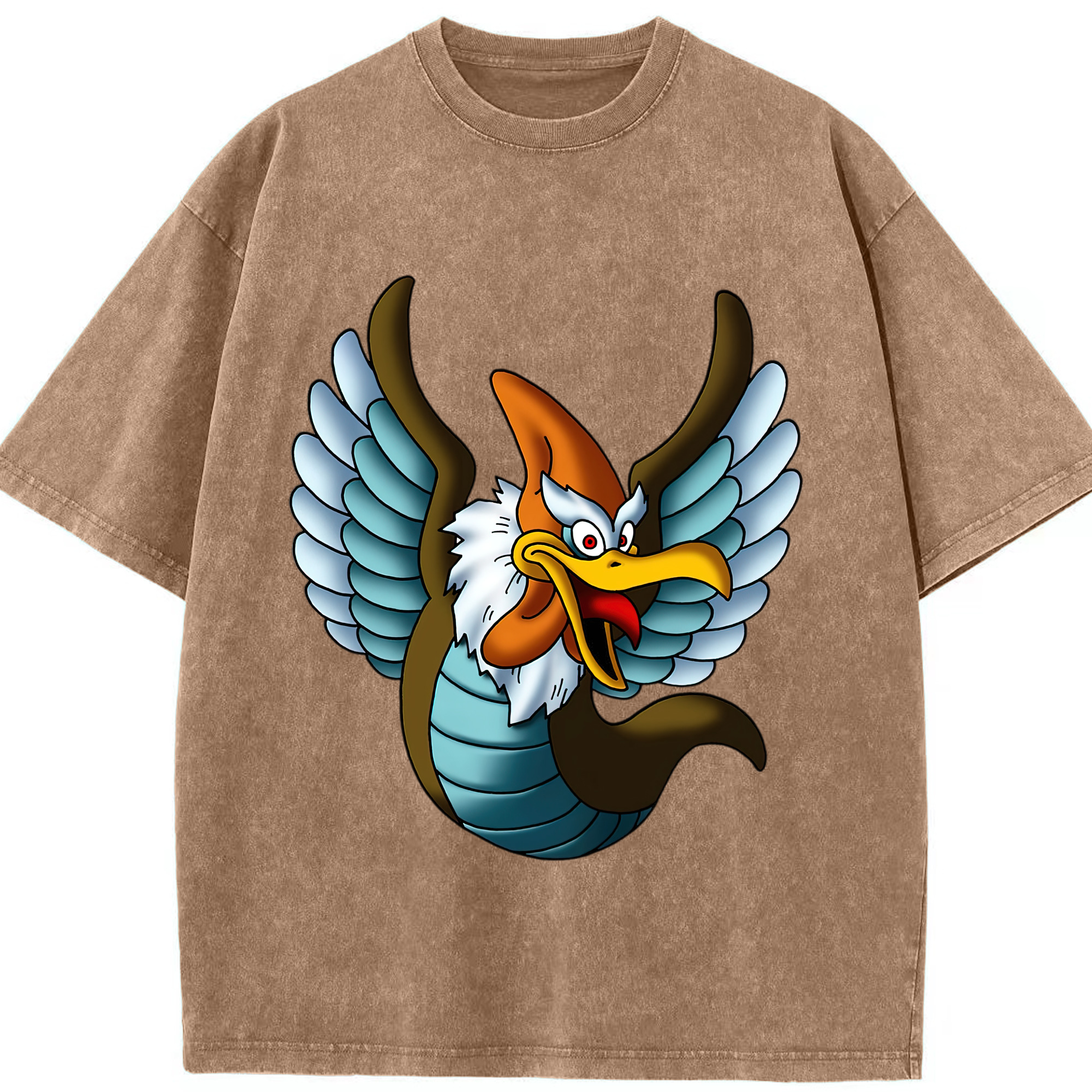 （画像用） ドラゴンクエスト Doragon Kuesuto Dragon Quest 綿100% ヴィンテージ風 半袖Tシャツ（フロントプリント）