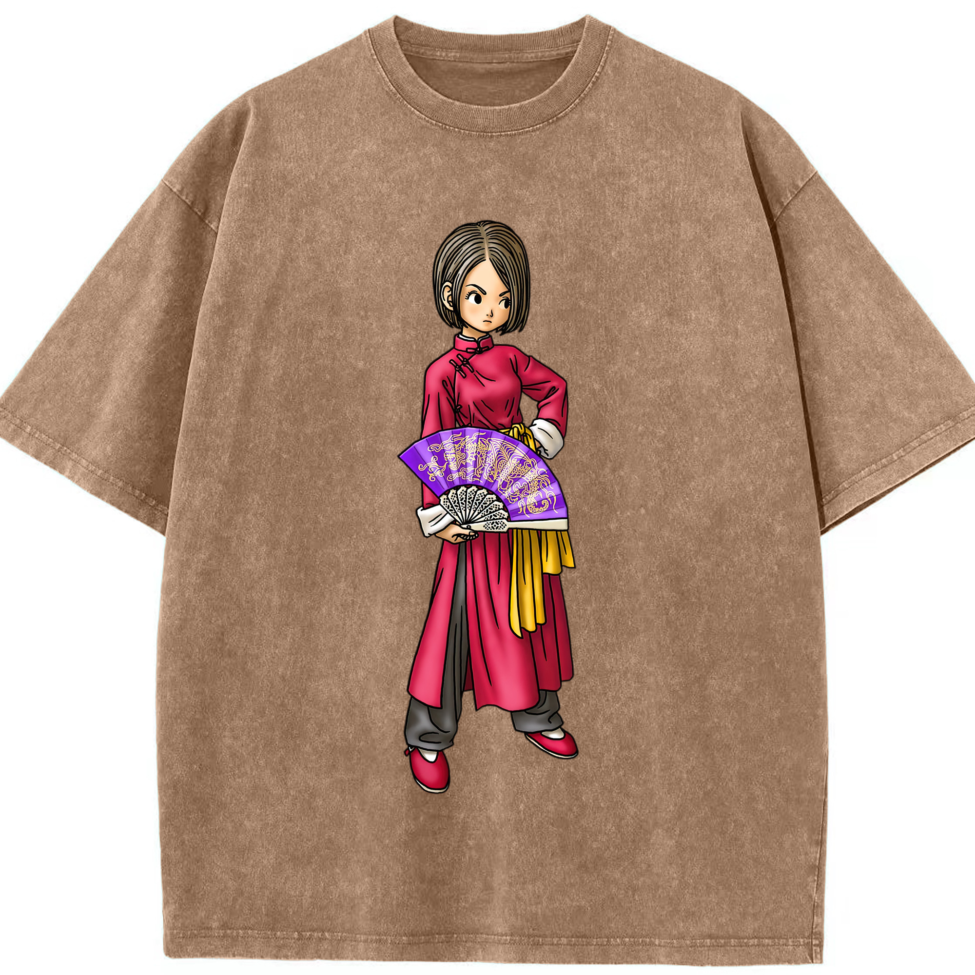 （画像用） ドラゴンクエスト Doragon Kuesuto Dragon Quest 綿100% ヴィンテージ風 半袖Tシャツ（フロントプリント）