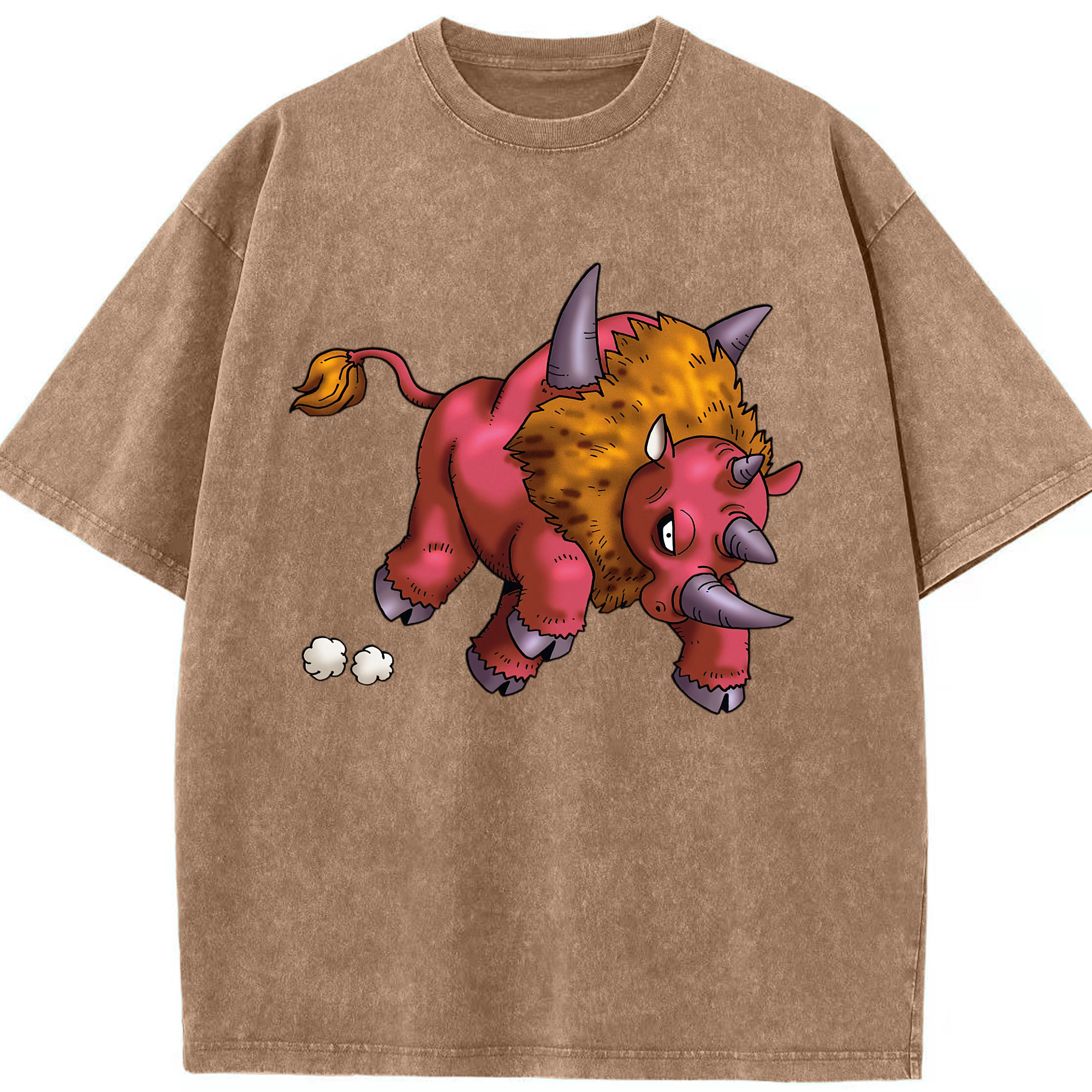 （画像用） ドラゴンクエスト Doragon Kuesuto Dragon Quest 綿100% ヴィンテージ風 半袖Tシャツ（フロントプリント）