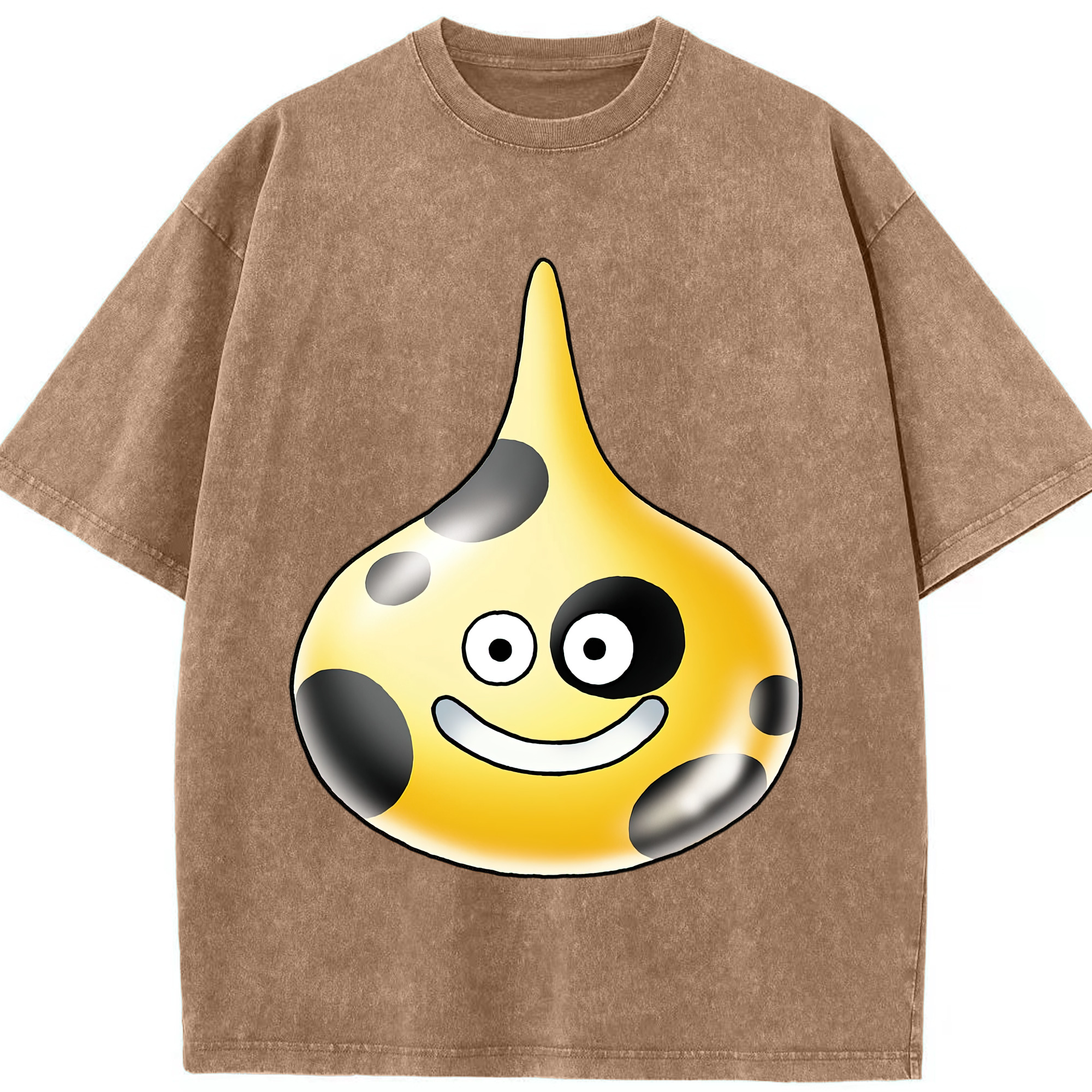 （画像用） ドラゴンクエスト Doragon Kuesuto Dragon Quest 綿100% ヴィンテージ風 半袖Tシャツ（フロントプリント）