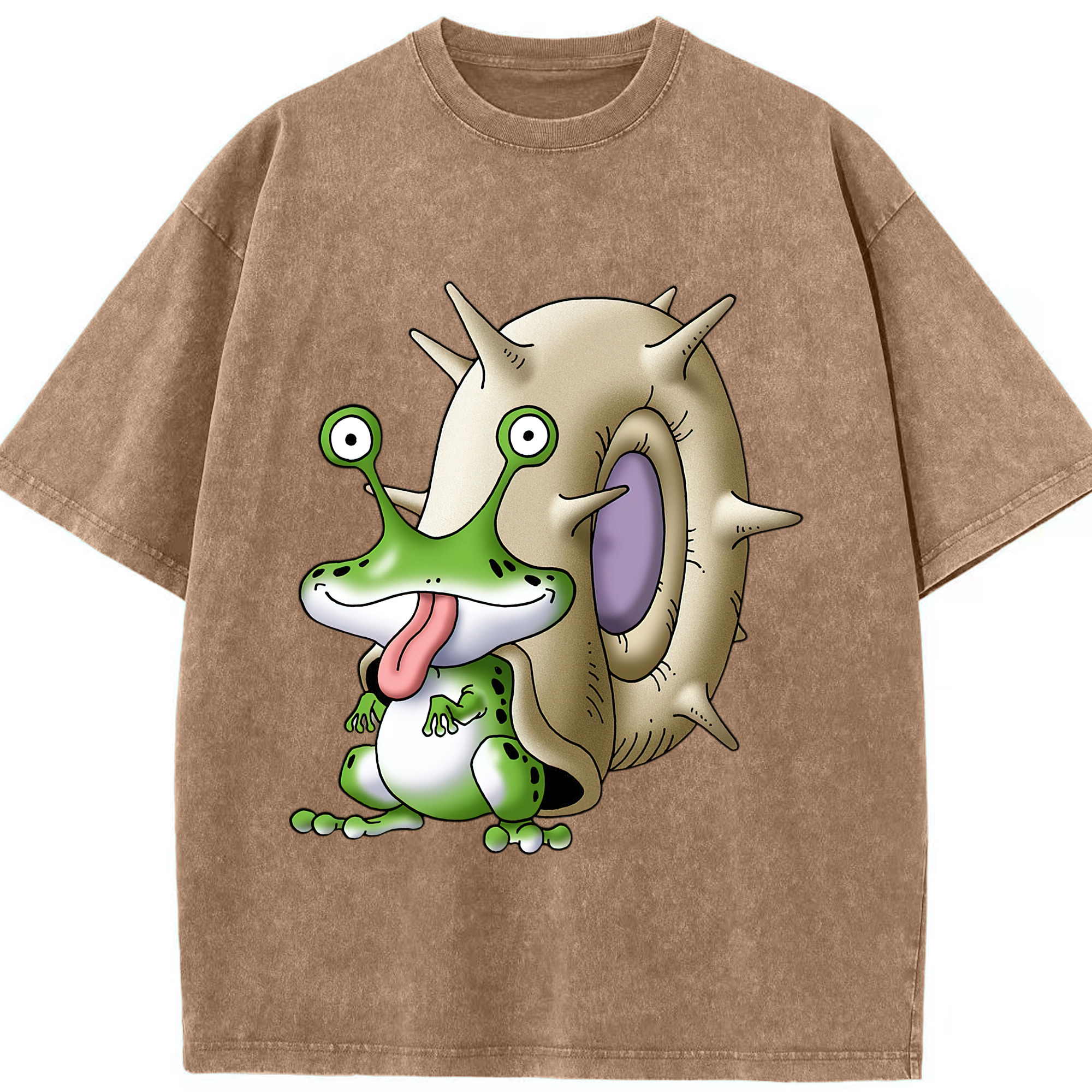 （画像用） ドラゴンクエスト Doragon Kuesuto Dragon Quest 綿100% ヴィンテージ風 半袖Tシャツ（フロントプリント）