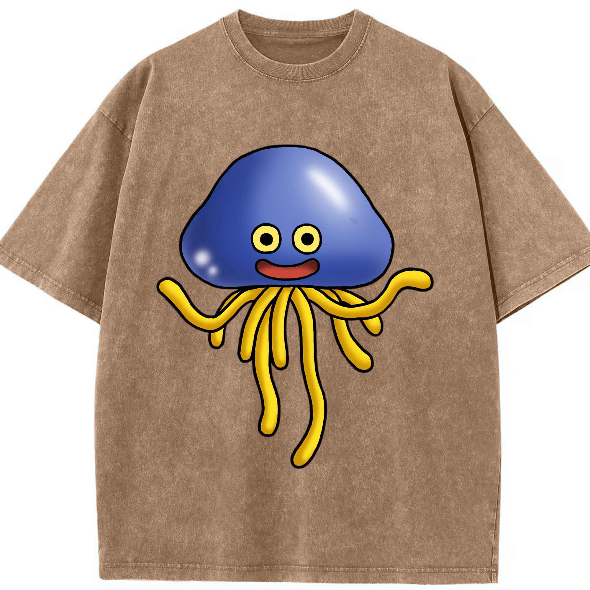 （画像用） ドラゴンクエスト Doragon Kuesuto Dragon Quest 綿100% ヴィンテージ風 半袖Tシャツ（フロントプリント）