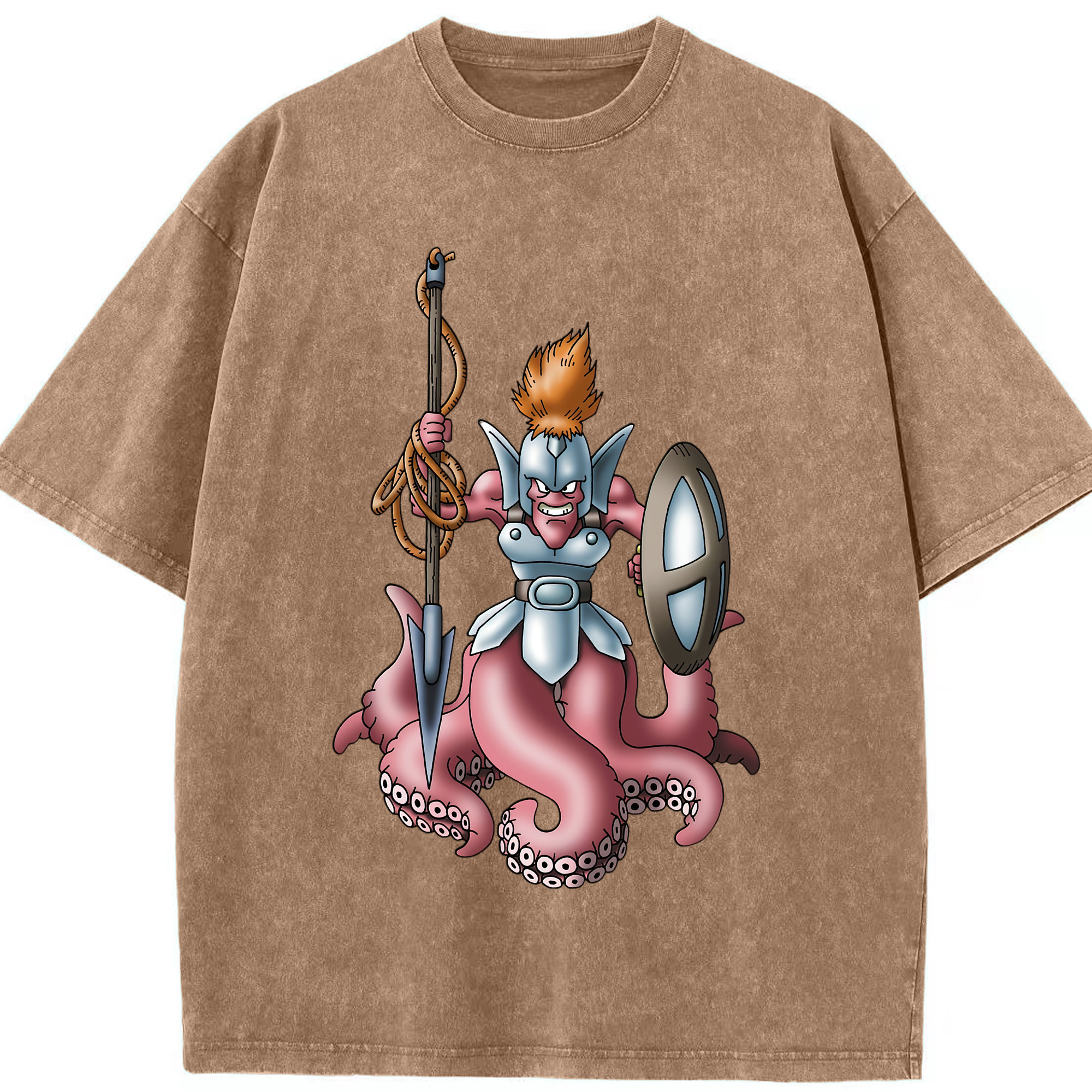 （画像用） ドラゴンクエスト Doragon Kuesuto Dragon Quest 綿100% ヴィンテージ風 半袖Tシャツ（フロントプリント）