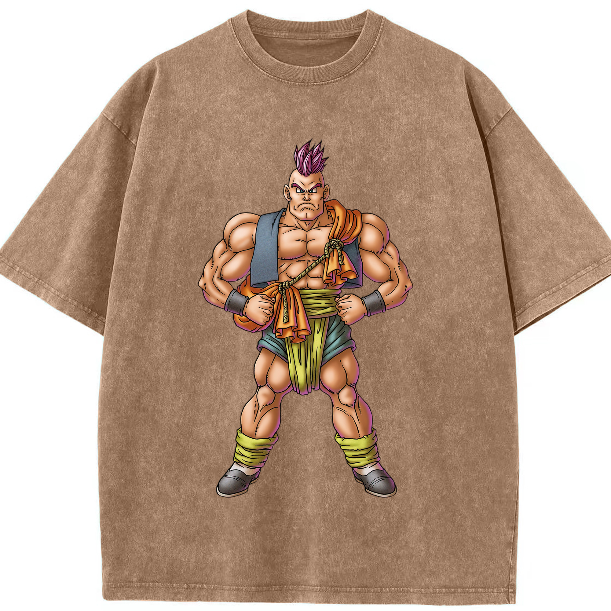 （画像用） ドラゴンクエスト Doragon Kuesuto Dragon Quest 綿100% ヴィンテージ風 半袖Tシャツ（フロントプリント）