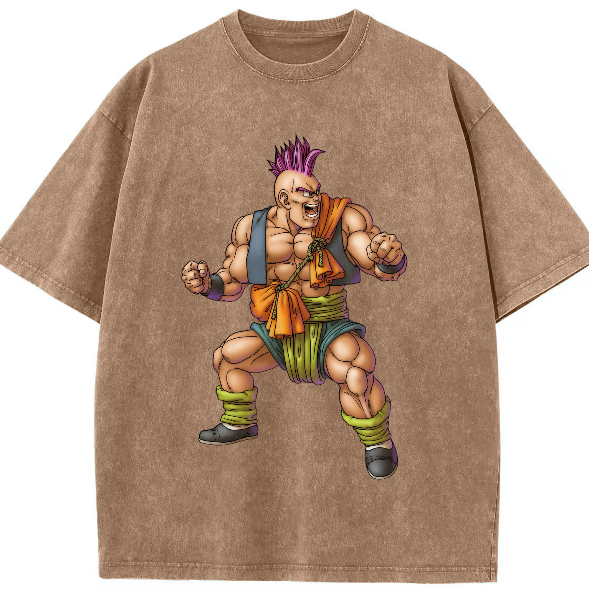 （画像用） ドラゴンクエスト Doragon Kuesuto Dragon Quest 綿100% ヴィンテージ風 半袖Tシャツ（フロントプリント）