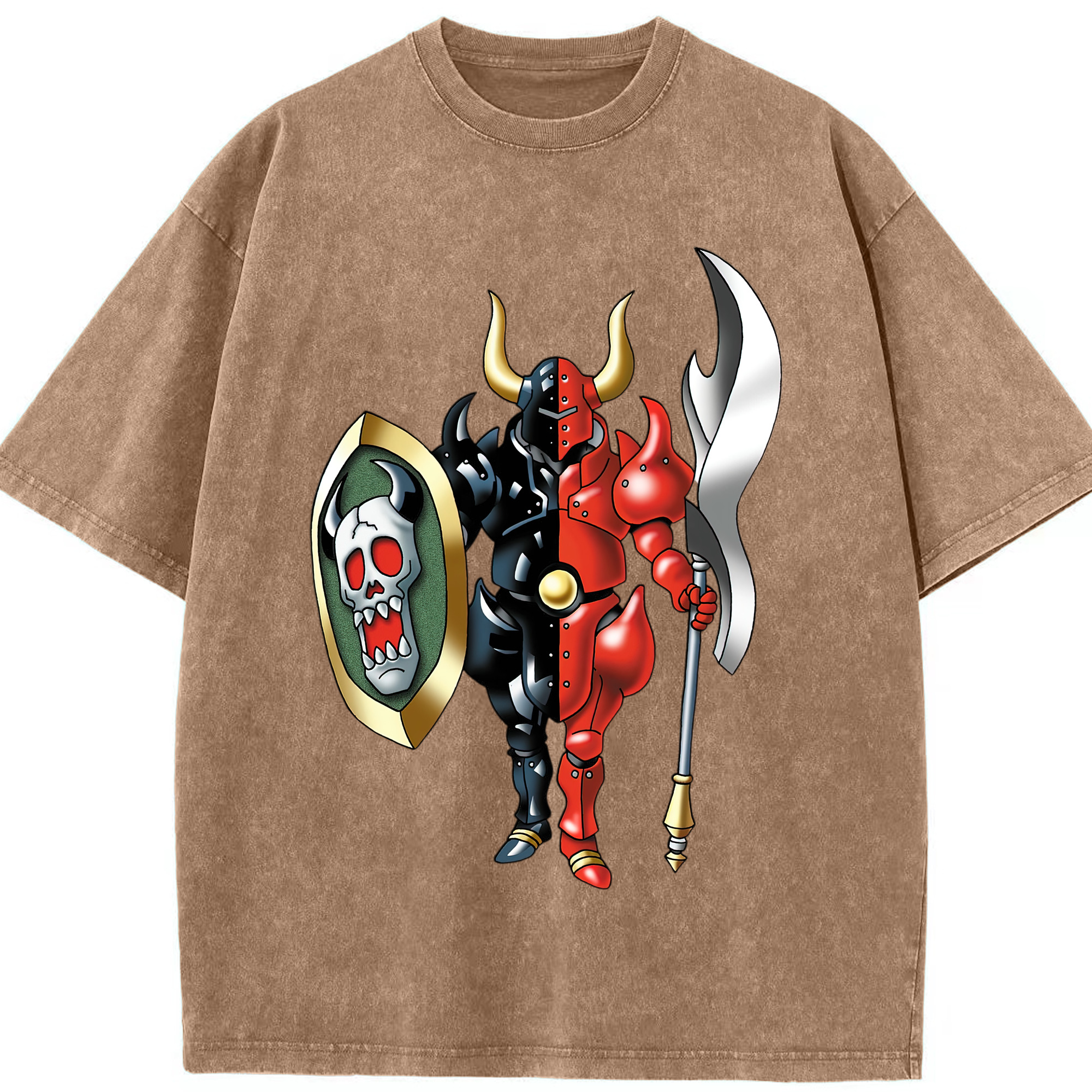 （画像用） ドラゴンクエスト Doragon Kuesuto Dragon Quest 綿100% ヴィンテージ風 半袖Tシャツ（フロントプリント）