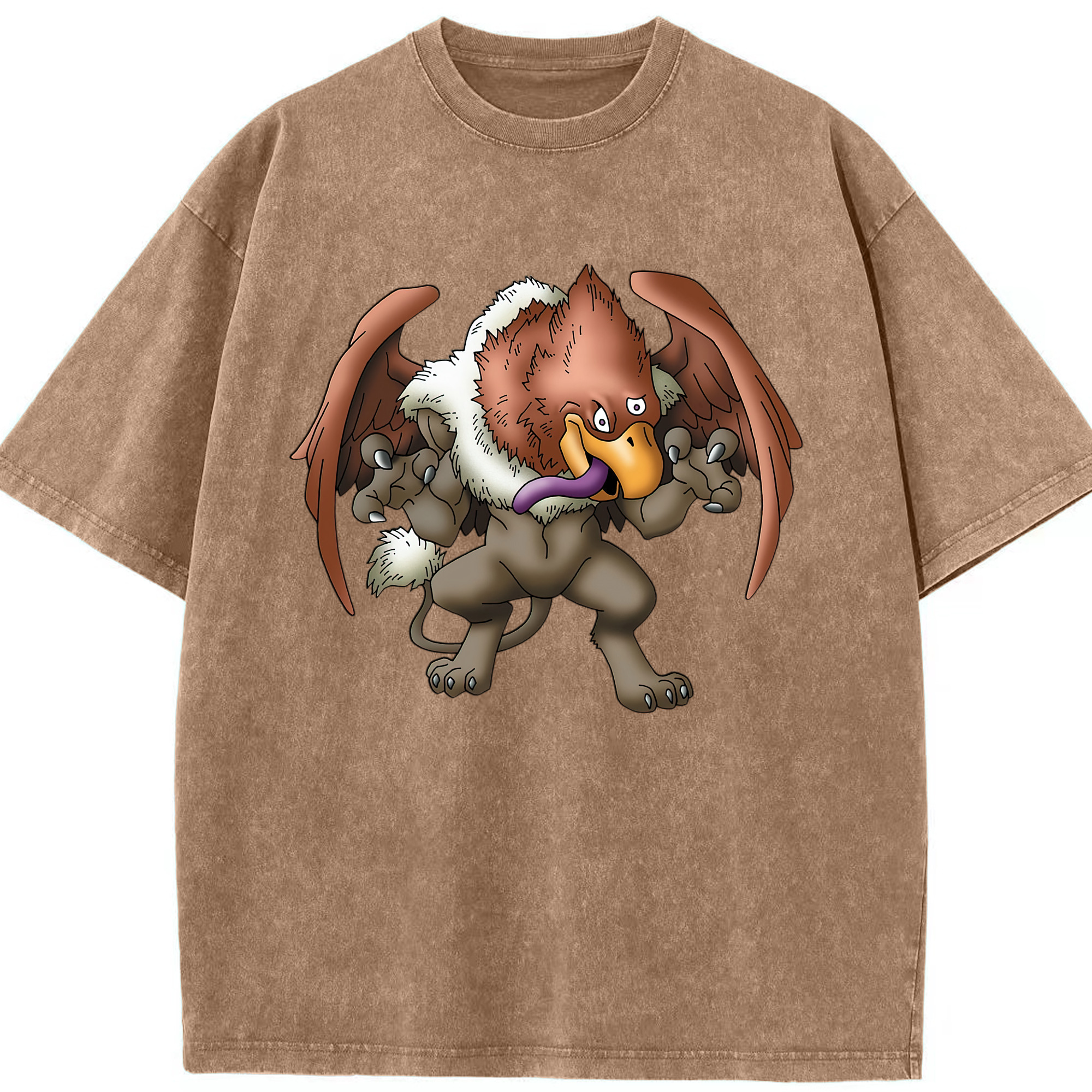 （画像用） ドラゴンクエスト Doragon Kuesuto Dragon Quest 綿100% ヴィンテージ風 半袖Tシャツ（フロントプリント）
