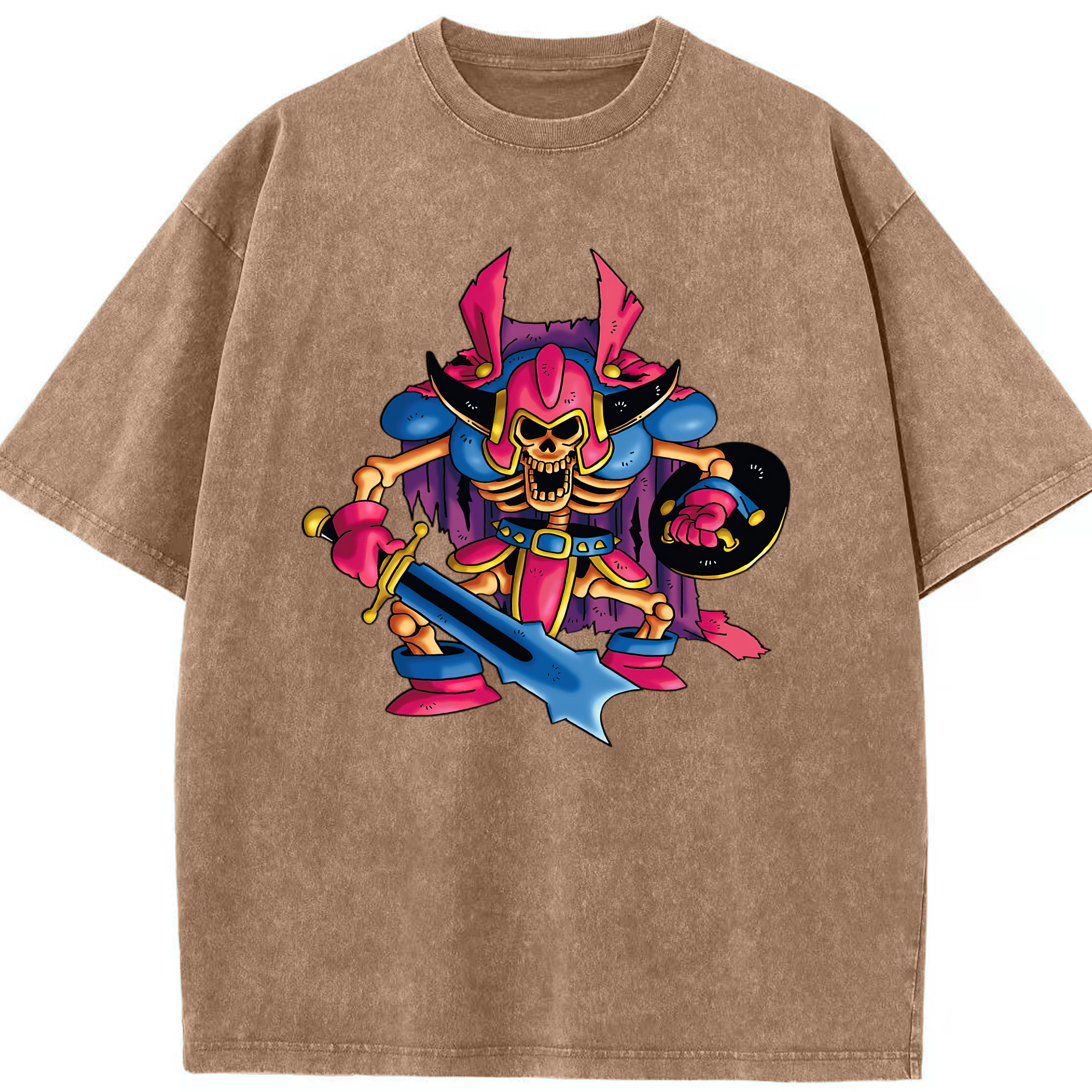 （画像用） ドラゴンクエスト Doragon Kuesuto Dragon Quest 綿100% ヴィンテージ風 半袖Tシャツ（フロントプリント）