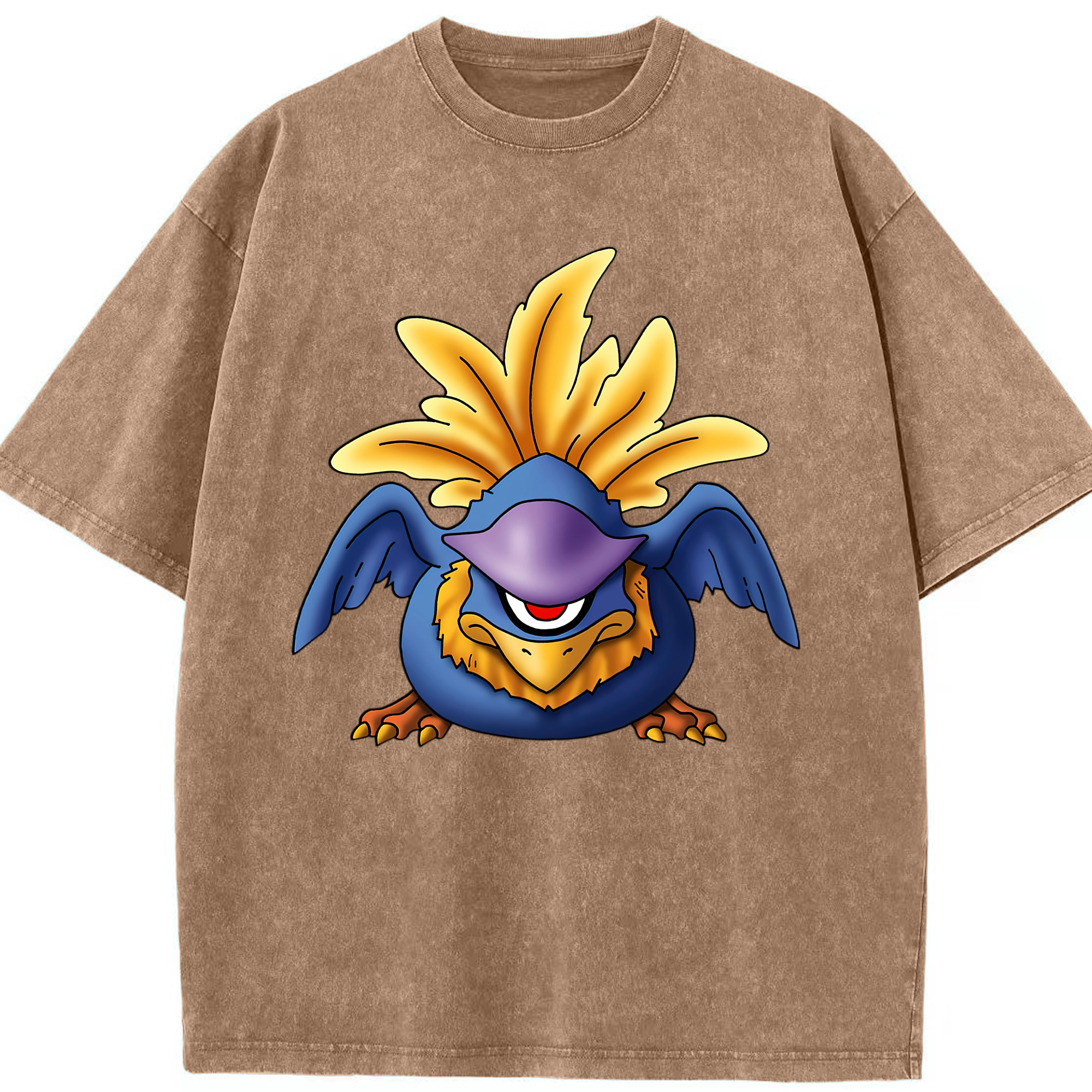 （画像用） ドラゴンクエスト Doragon Kuesuto Dragon Quest 綿100% ヴィンテージ風 半袖Tシャツ（フロントプリント）