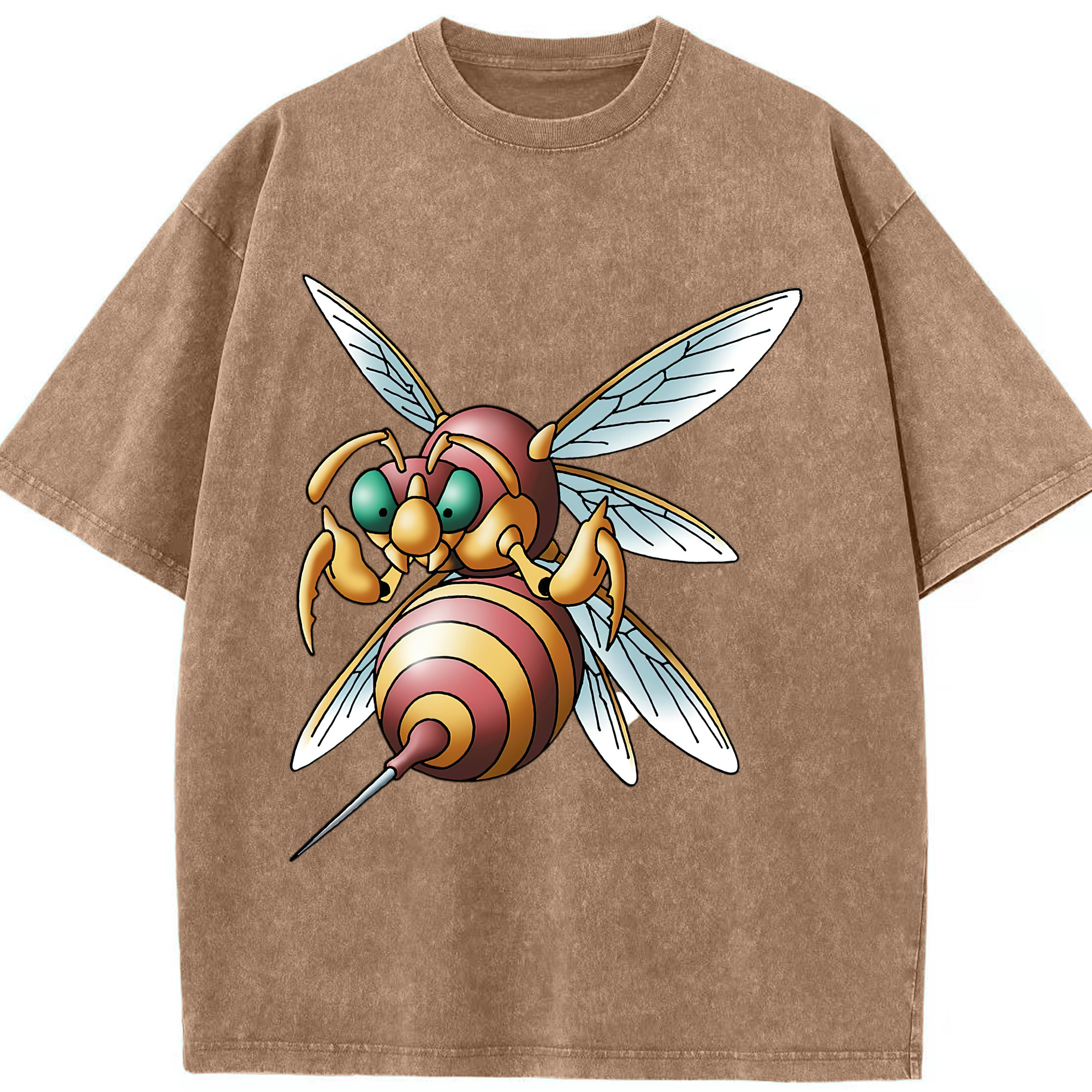 （画像用） ドラゴンクエスト Doragon Kuesuto Dragon Quest 綿100% ヴィンテージ風 半袖Tシャツ（フロントプリント）