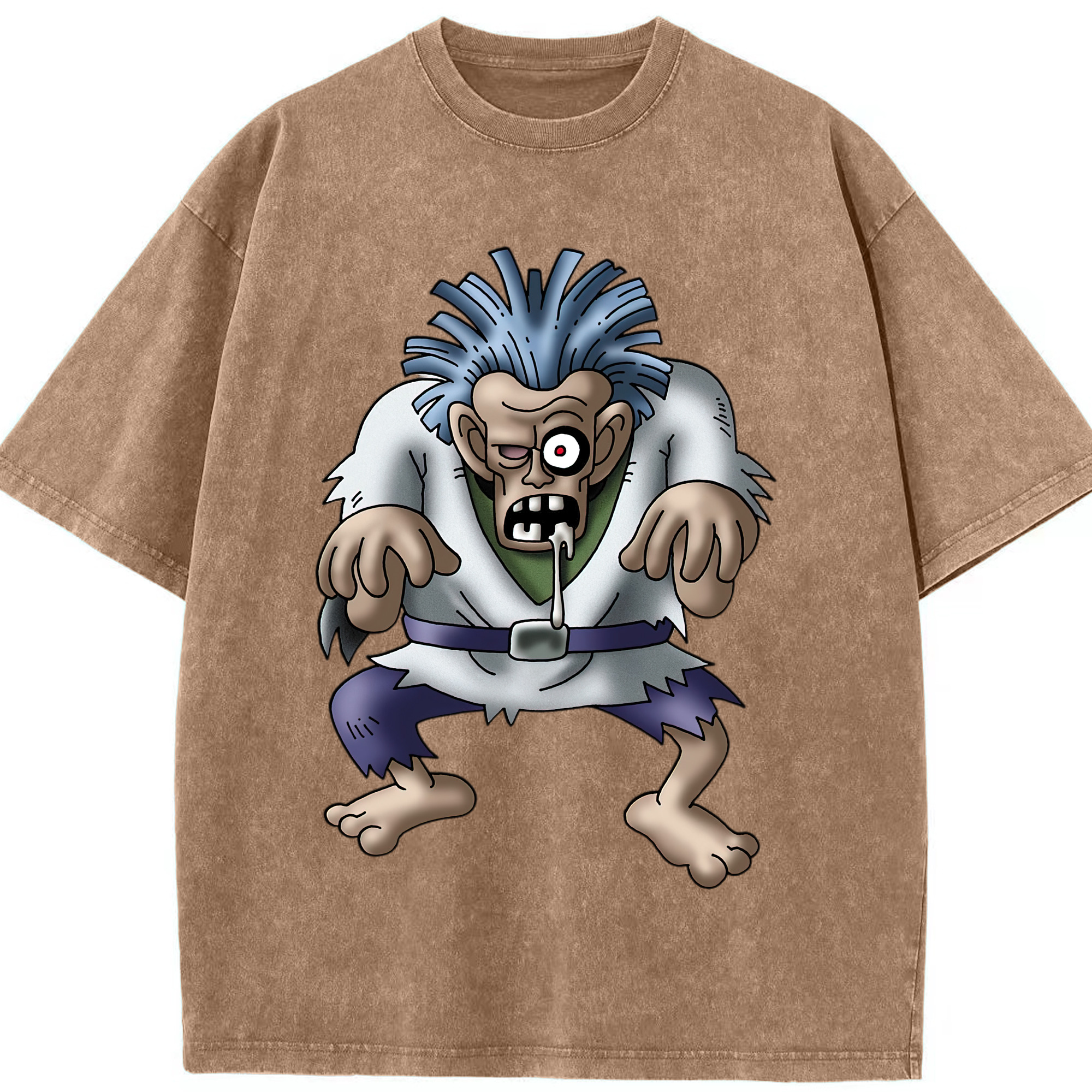（画像用） ドラゴンクエスト Doragon Kuesuto Dragon Quest 綿100% ヴィンテージ風 半袖Tシャツ（フロントプリント）