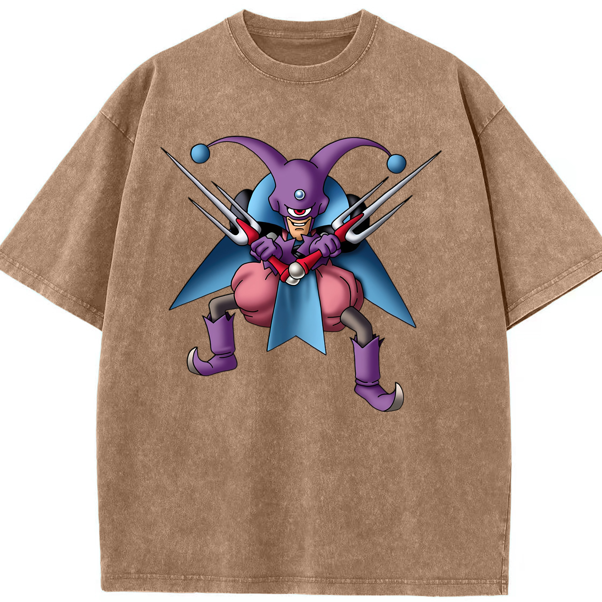 （画像用） ドラゴンクエスト Doragon Kuesuto Dragon Quest 綿100% ヴィンテージ風 半袖Tシャツ（フロントプリント）