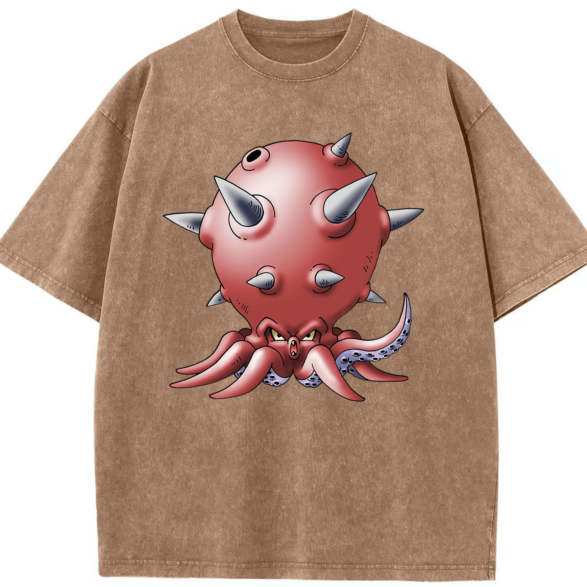（画像用） ドラゴンクエスト Doragon Kuesuto Dragon Quest 綿100% ヴィンテージ風 半袖Tシャツ（フロントプリント）