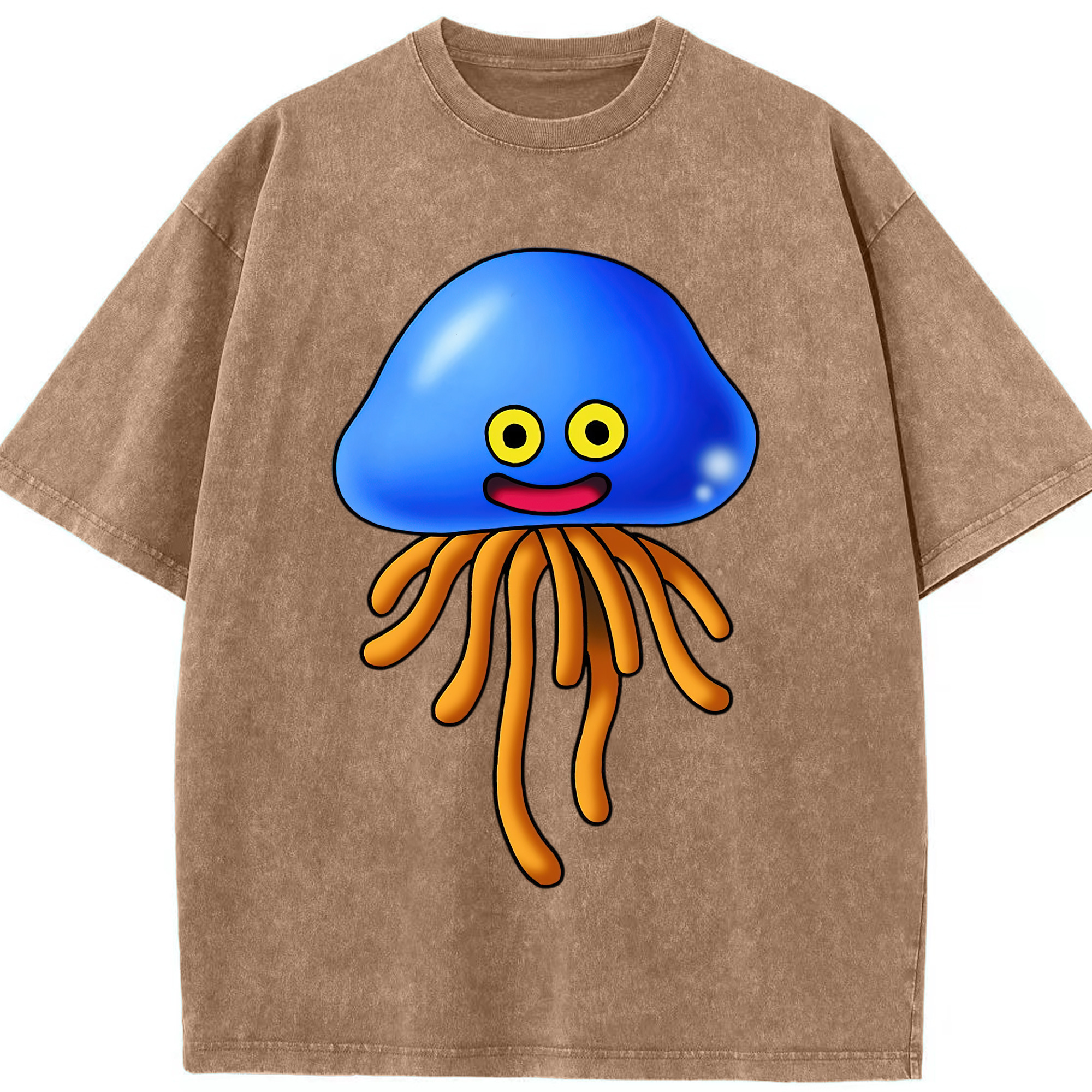 （画像用） ドラゴンクエスト Doragon Kuesuto Dragon Quest 綿100% ヴィンテージ風 半袖Tシャツ（フロントプリント）