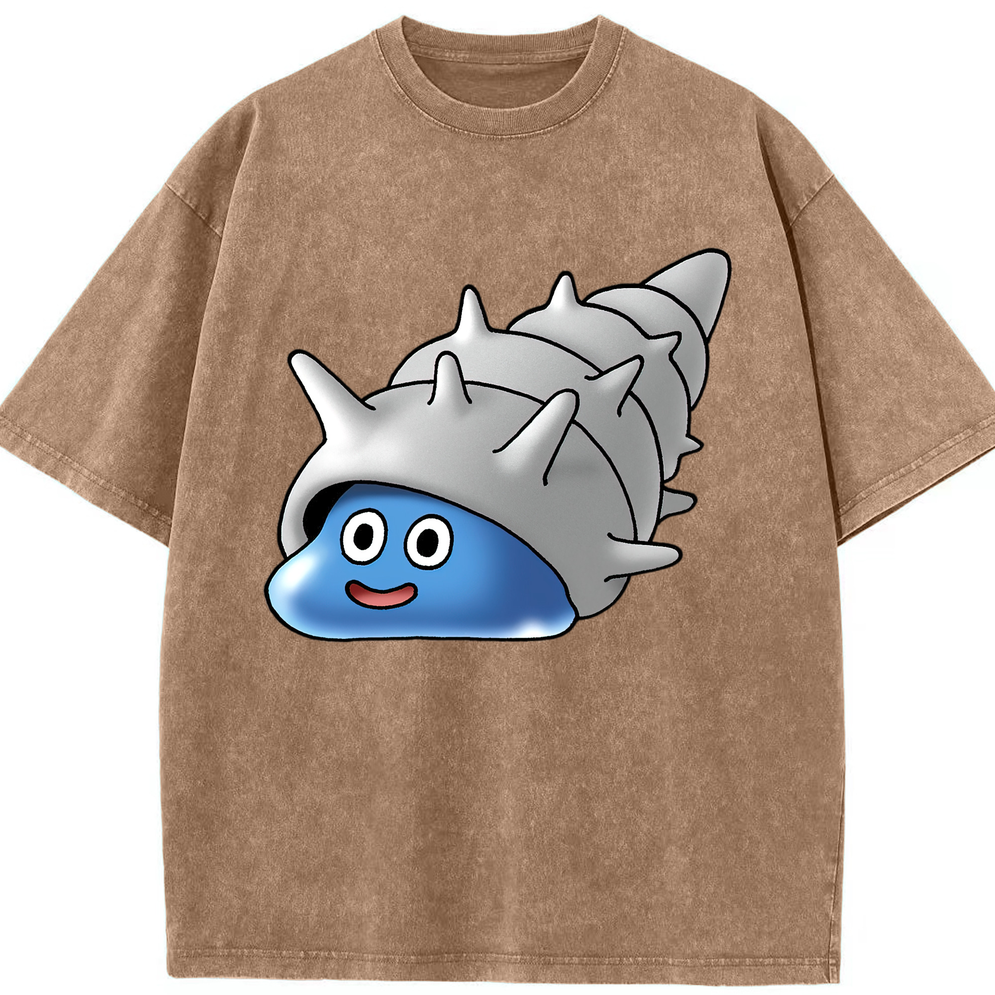 （画像用） ドラゴンクエスト Doragon Kuesuto Dragon Quest 綿100% ヴィンテージ風 半袖Tシャツ（フロントプリント）