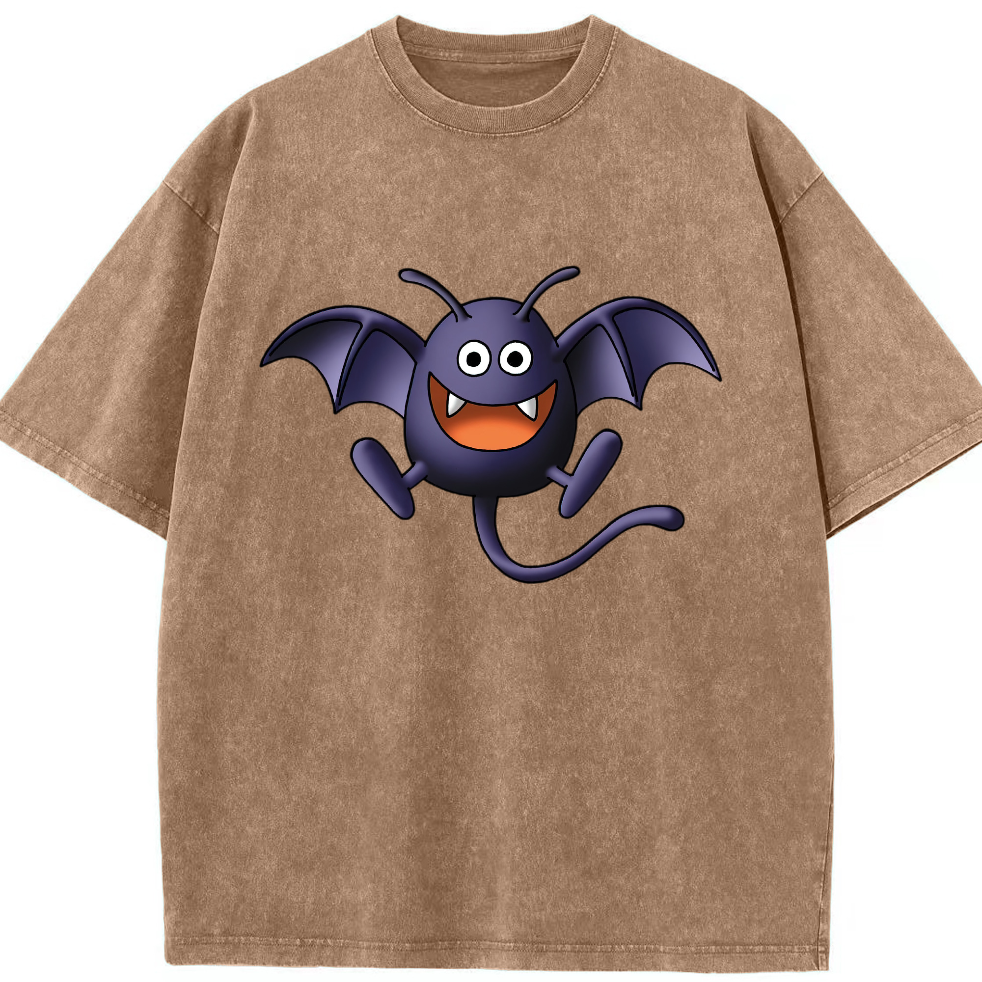 （画像用） ドラゴンクエスト Doragon Kuesuto Dragon Quest 綿100% ヴィンテージ風 半袖Tシャツ（フロントプリント）