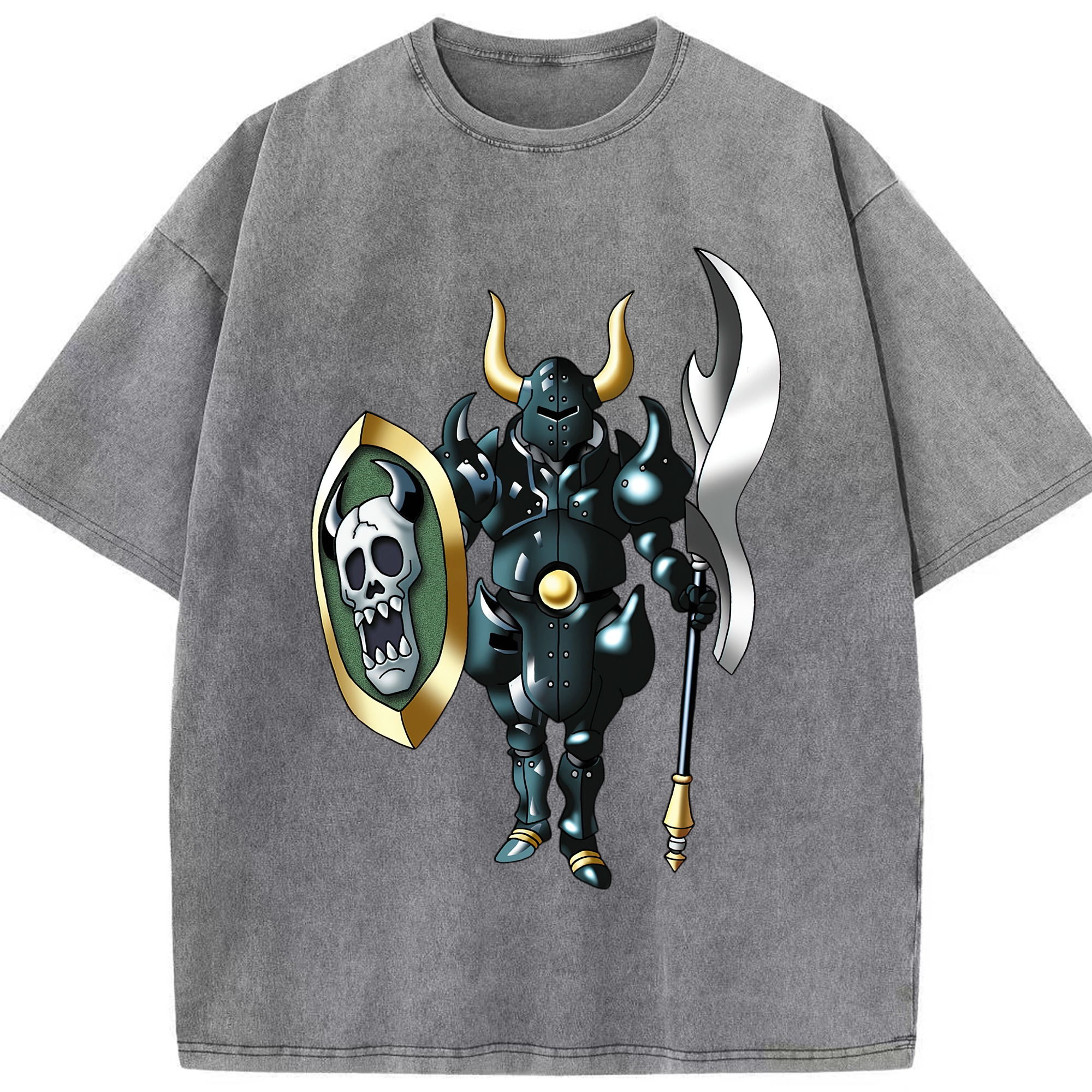 （画像用） ドラゴンクエスト Doragon Kuesuto Dragon Quest 綿100% ヴィンテージ風 半袖Tシャツ（フロントプリント）
