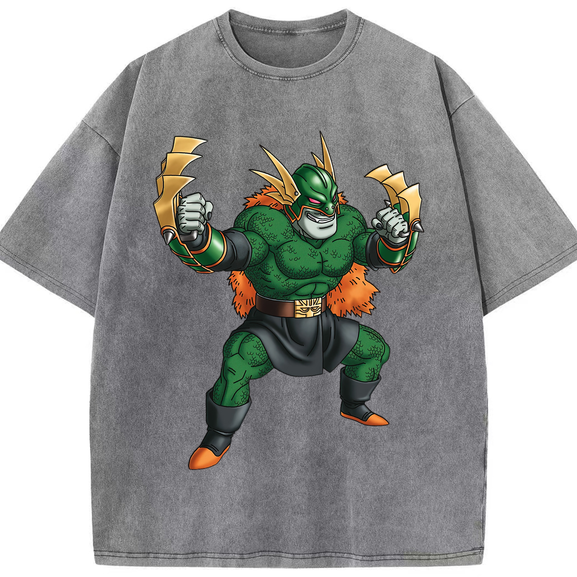 （画像用） ドラゴンクエスト Doragon Kuesuto Dragon Quest 綿100% ヴィンテージ風 半袖Tシャツ（フロントプリント）