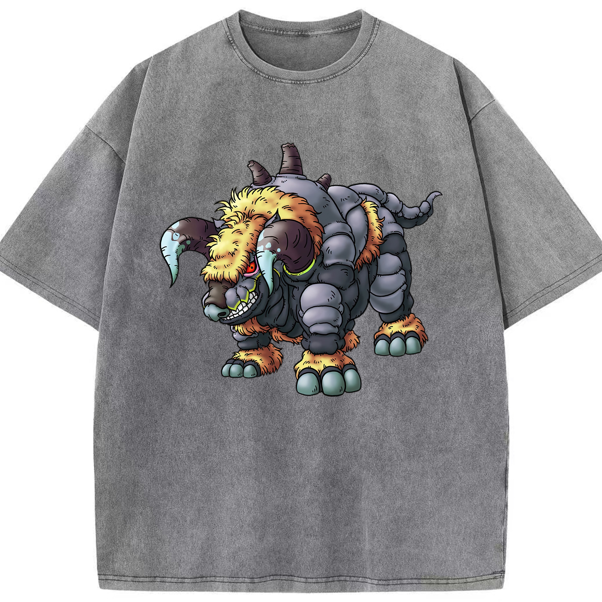（画像用） ドラゴンクエスト Doragon Kuesuto Dragon Quest 綿100% ヴィンテージ風 半袖Tシャツ（フロントプリント）