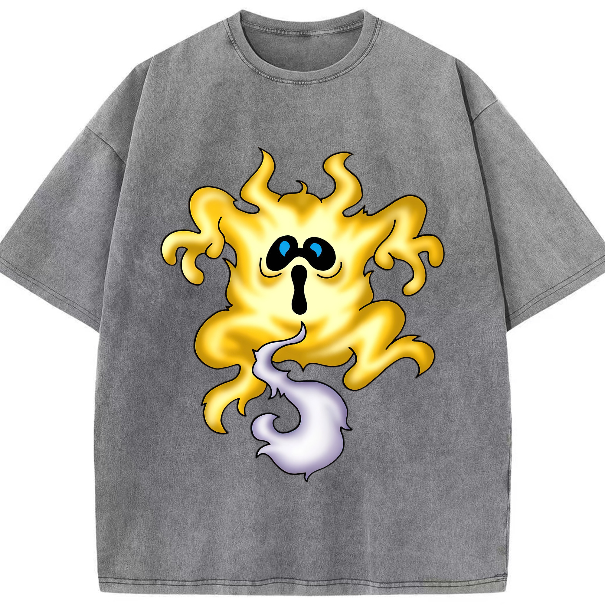（画像用） ドラゴンクエスト Doragon Kuesuto Dragon Quest 綿100% ヴィンテージ風 半袖Tシャツ（フロントプリント）
