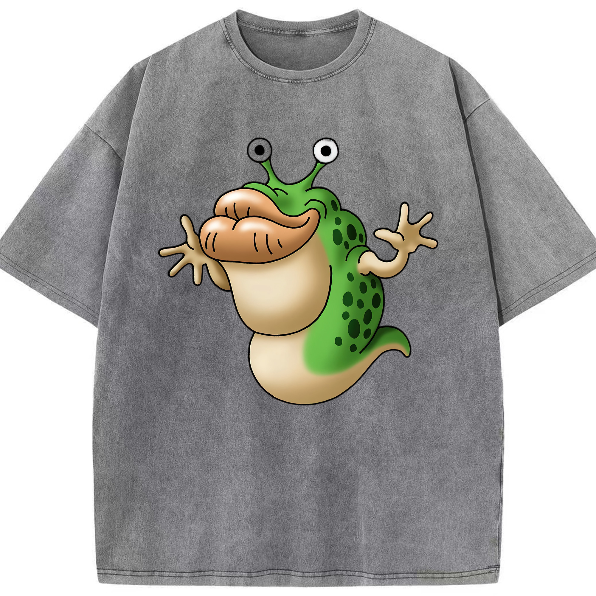 （画像用） ドラゴンクエスト Doragon Kuesuto Dragon Quest 綿100% ヴィンテージ風 半袖Tシャツ（フロントプリント）