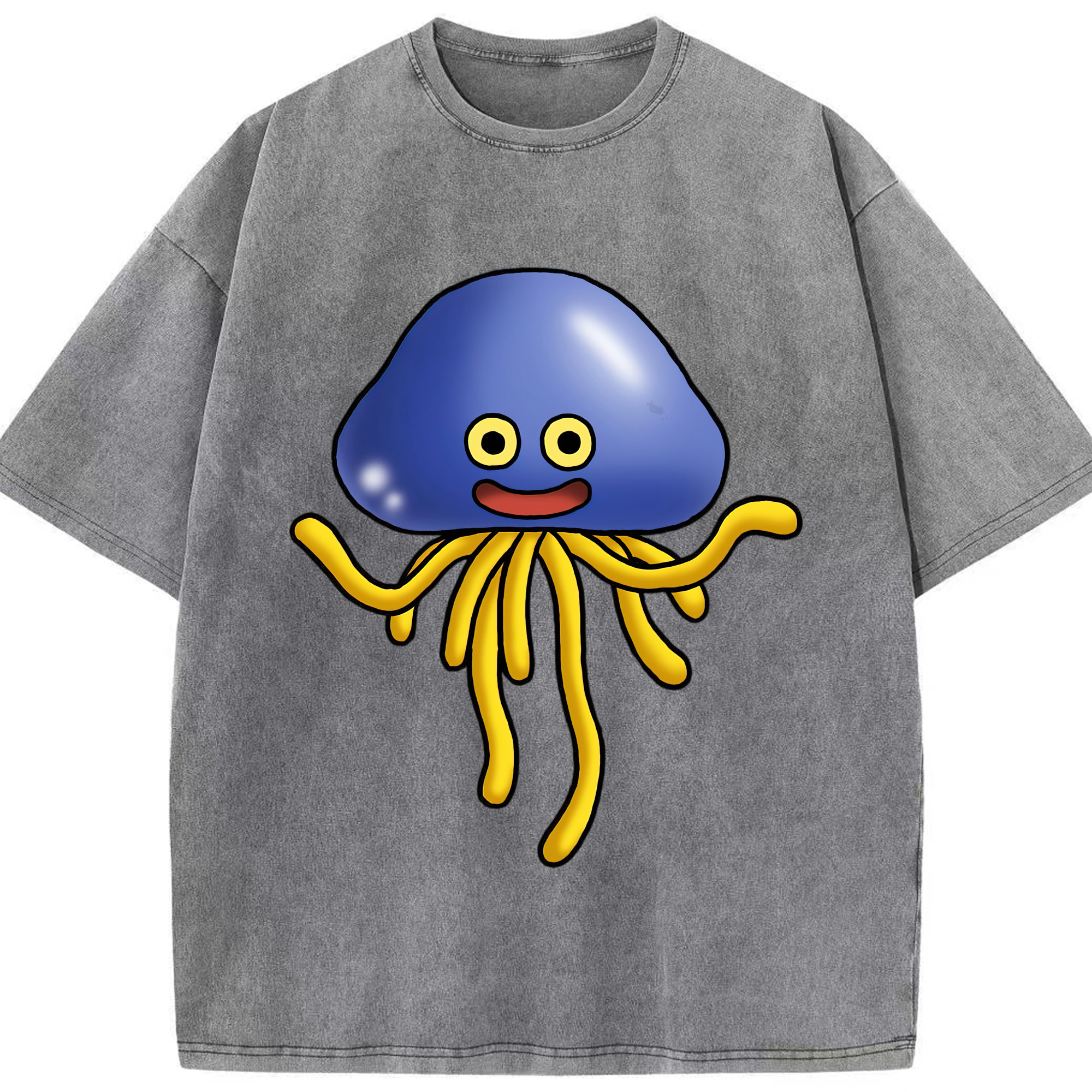 （画像用） ドラゴンクエスト Doragon Kuesuto Dragon Quest 綿100% ヴィンテージ風 半袖Tシャツ（フロントプリント）
