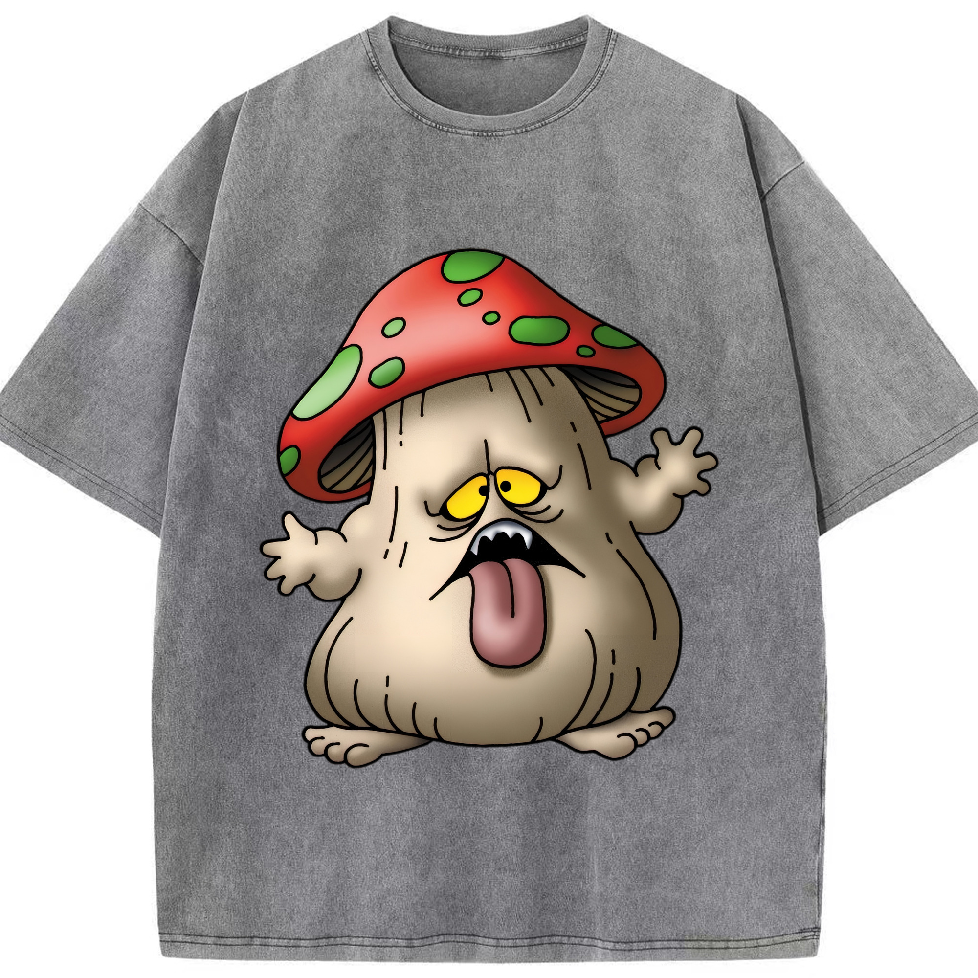 （画像用） ドラゴンクエスト Doragon Kuesuto Dragon Quest 綿100% ヴィンテージ風 半袖Tシャツ（フロントプリント）
