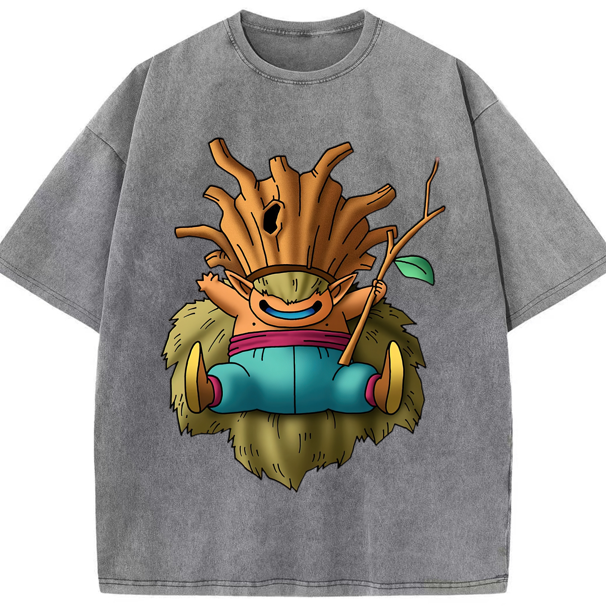 （画像用） ドラゴンクエスト Doragon Kuesuto Dragon Quest 綿100% ヴィンテージ風 半袖Tシャツ（フロントプリント）