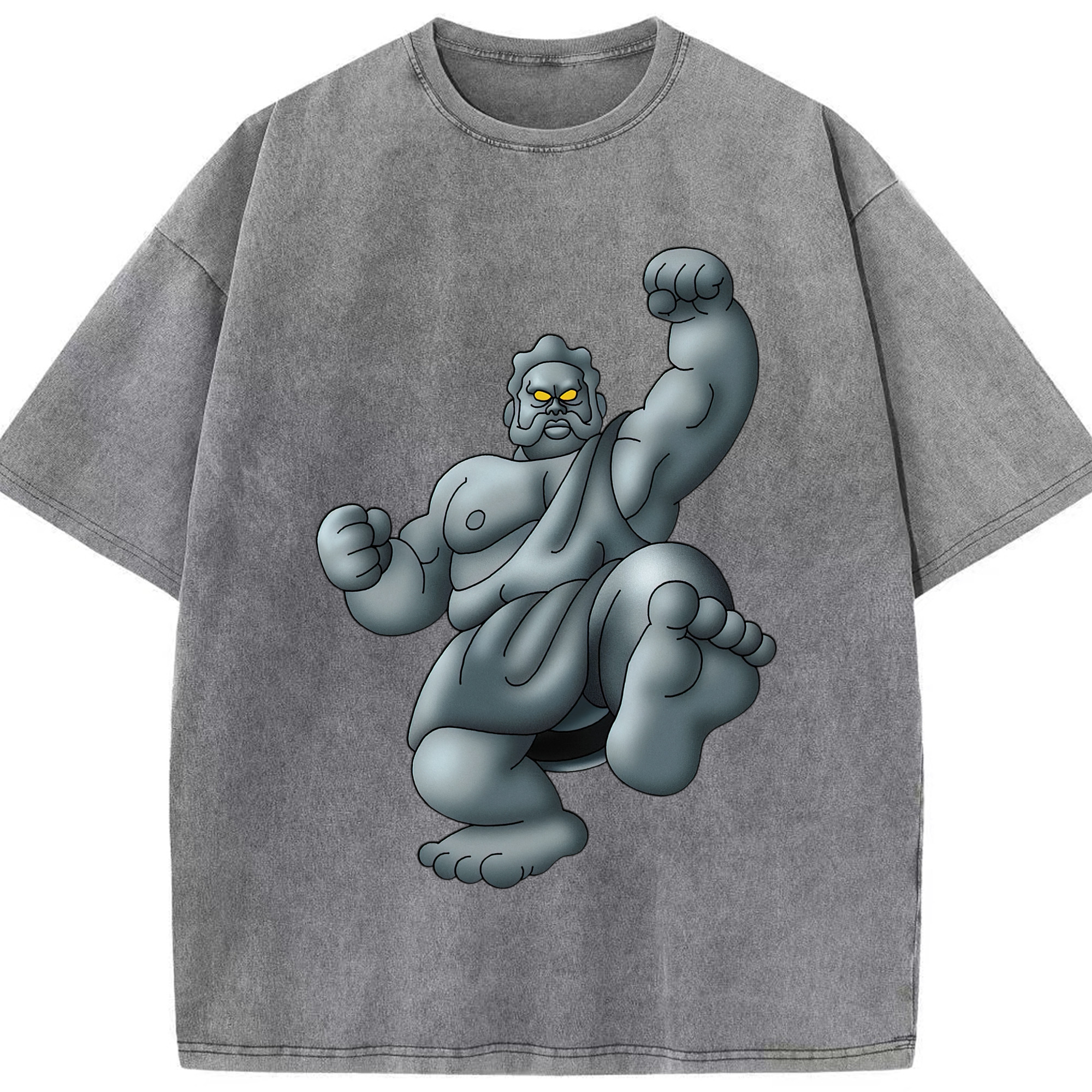 （画像用） ドラゴンクエスト Doragon Kuesuto Dragon Quest 綿100% ヴィンテージ風 半袖Tシャツ（フロントプリント）