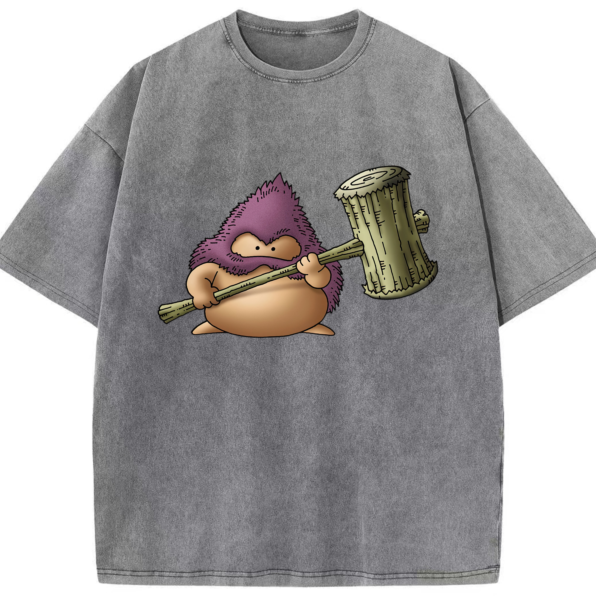 （画像用） ドラゴンクエスト Doragon Kuesuto Dragon Quest 綿100% ヴィンテージ風 半袖Tシャツ（フロントプリント）
