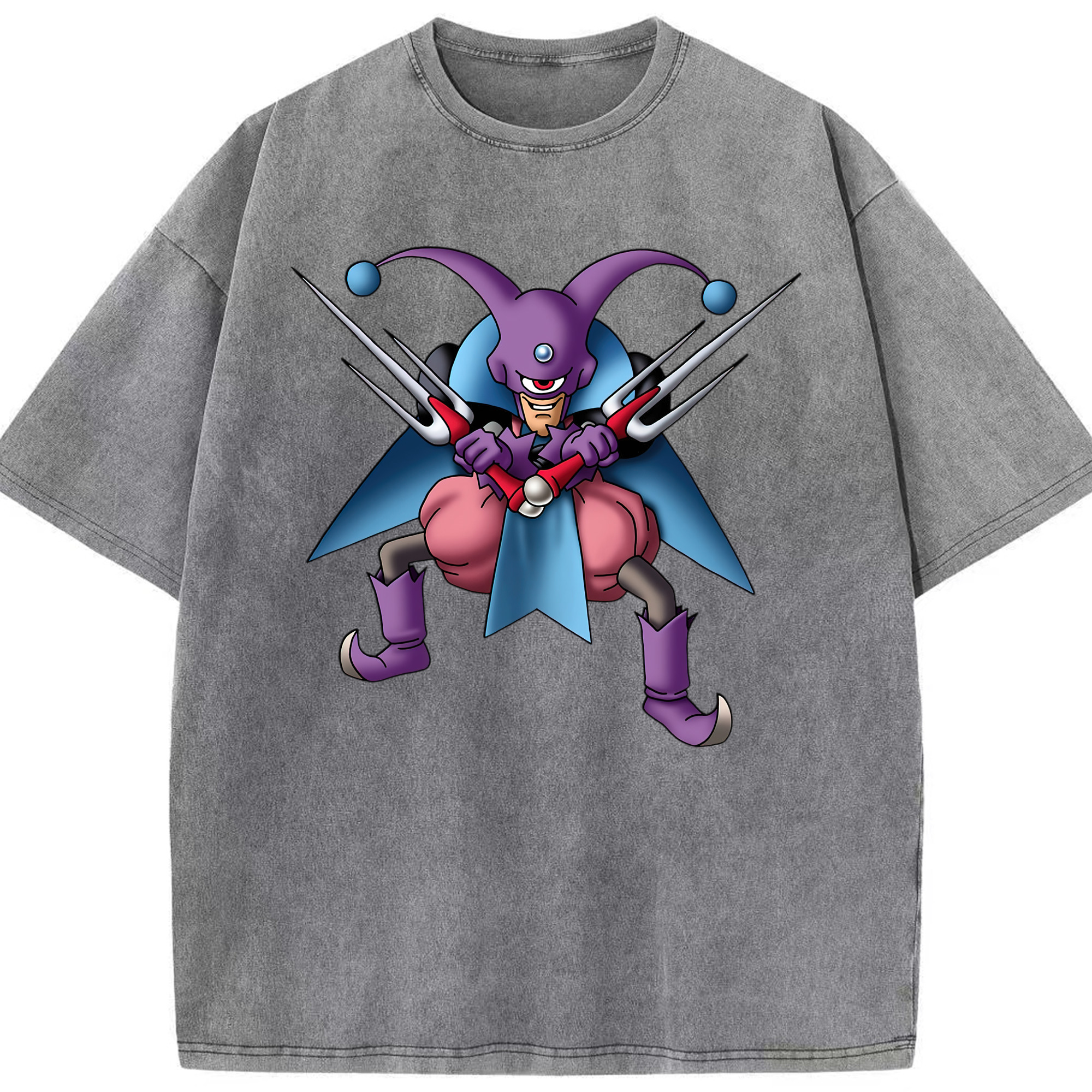 （画像用） ドラゴンクエスト Doragon Kuesuto Dragon Quest 綿100% ヴィンテージ風 半袖Tシャツ（フロントプリント）