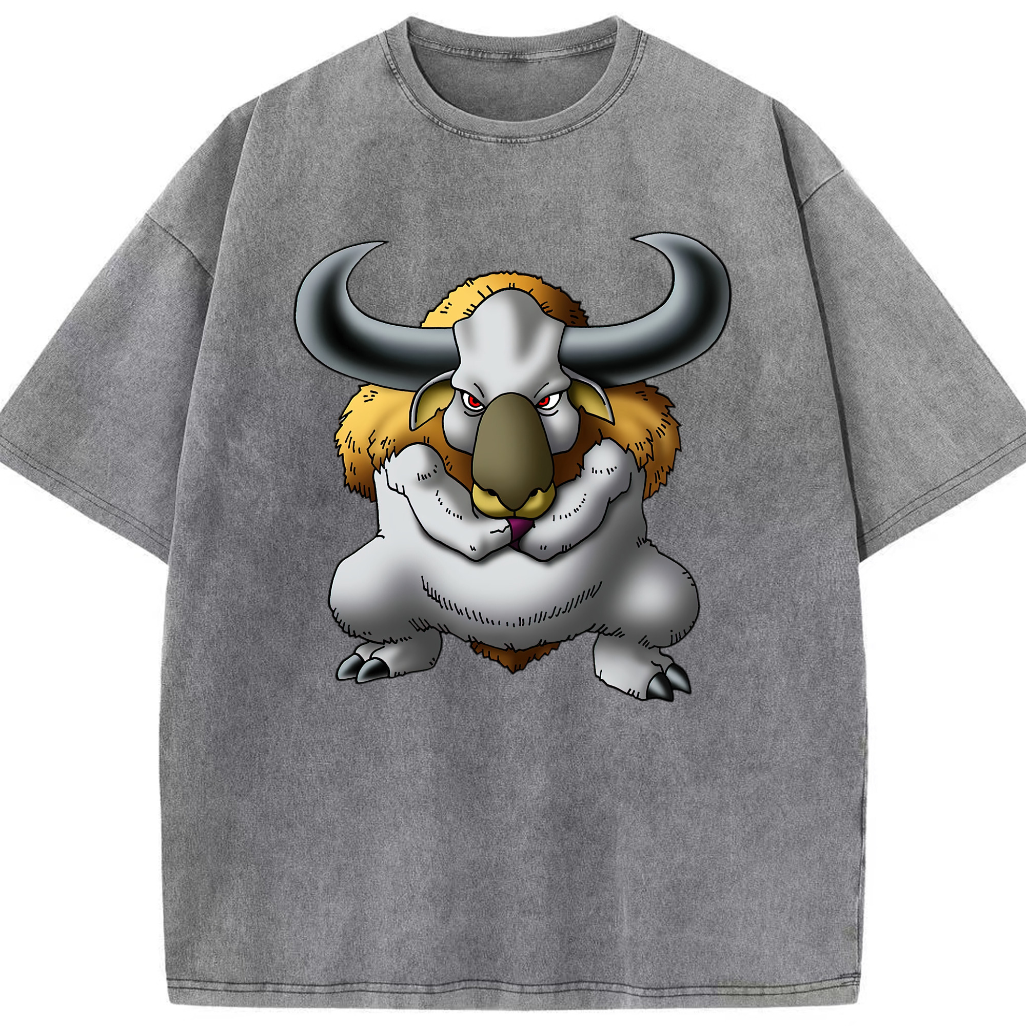 （画像用） ドラゴンクエスト Doragon Kuesuto Dragon Quest 綿100% ヴィンテージ風 半袖Tシャツ（フロントプリント）