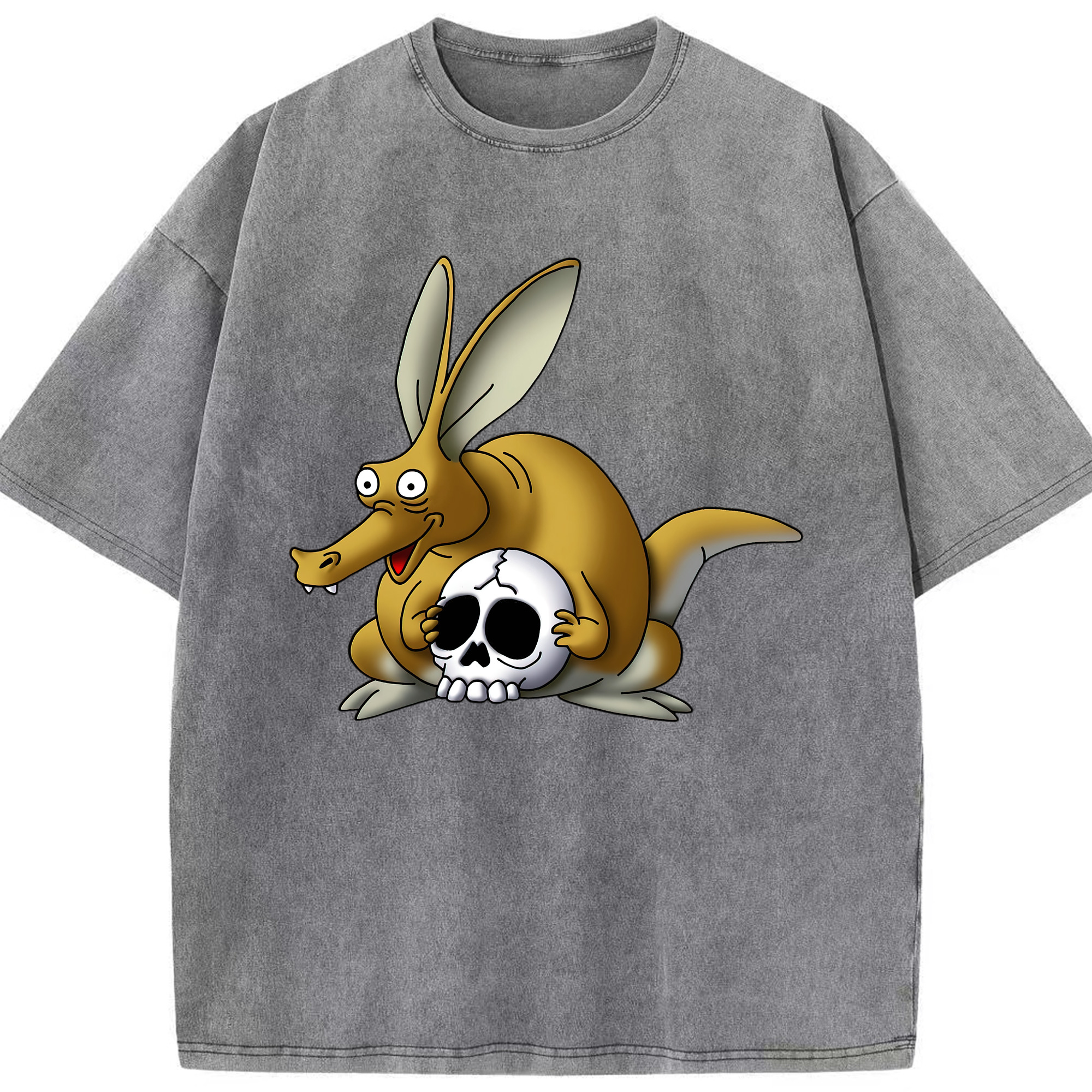 （画像用） ドラゴンクエスト Doragon Kuesuto Dragon Quest 綿100% ヴィンテージ風 半袖Tシャツ（フロントプリント）
