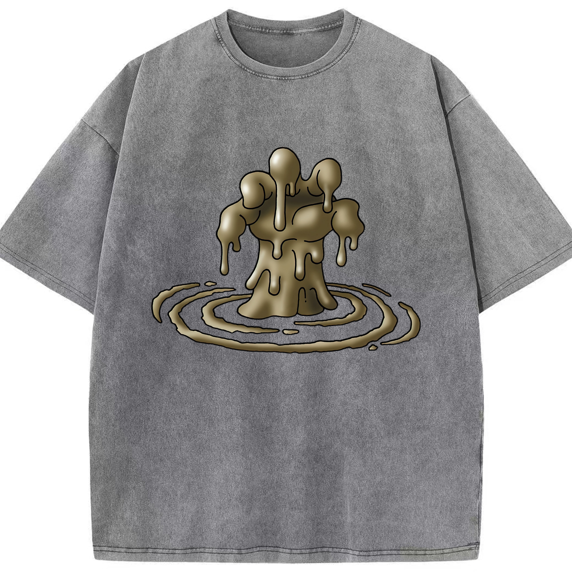 （画像用） ドラゴンクエスト Doragon Kuesuto Dragon Quest 綿100% ヴィンテージ風 半袖Tシャツ（フロントプリント）