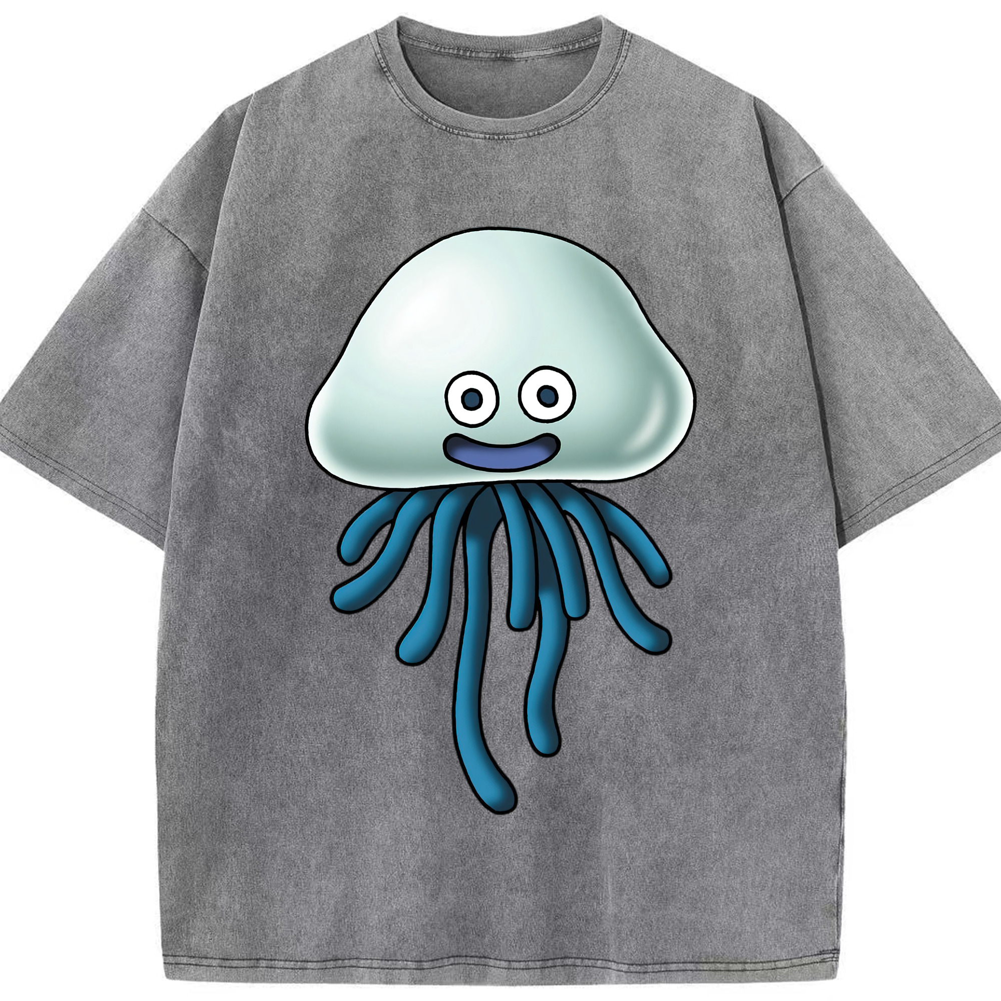 （画像用） ドラゴンクエスト Doragon Kuesuto Dragon Quest 綿100% ヴィンテージ風 半袖Tシャツ（フロントプリント）