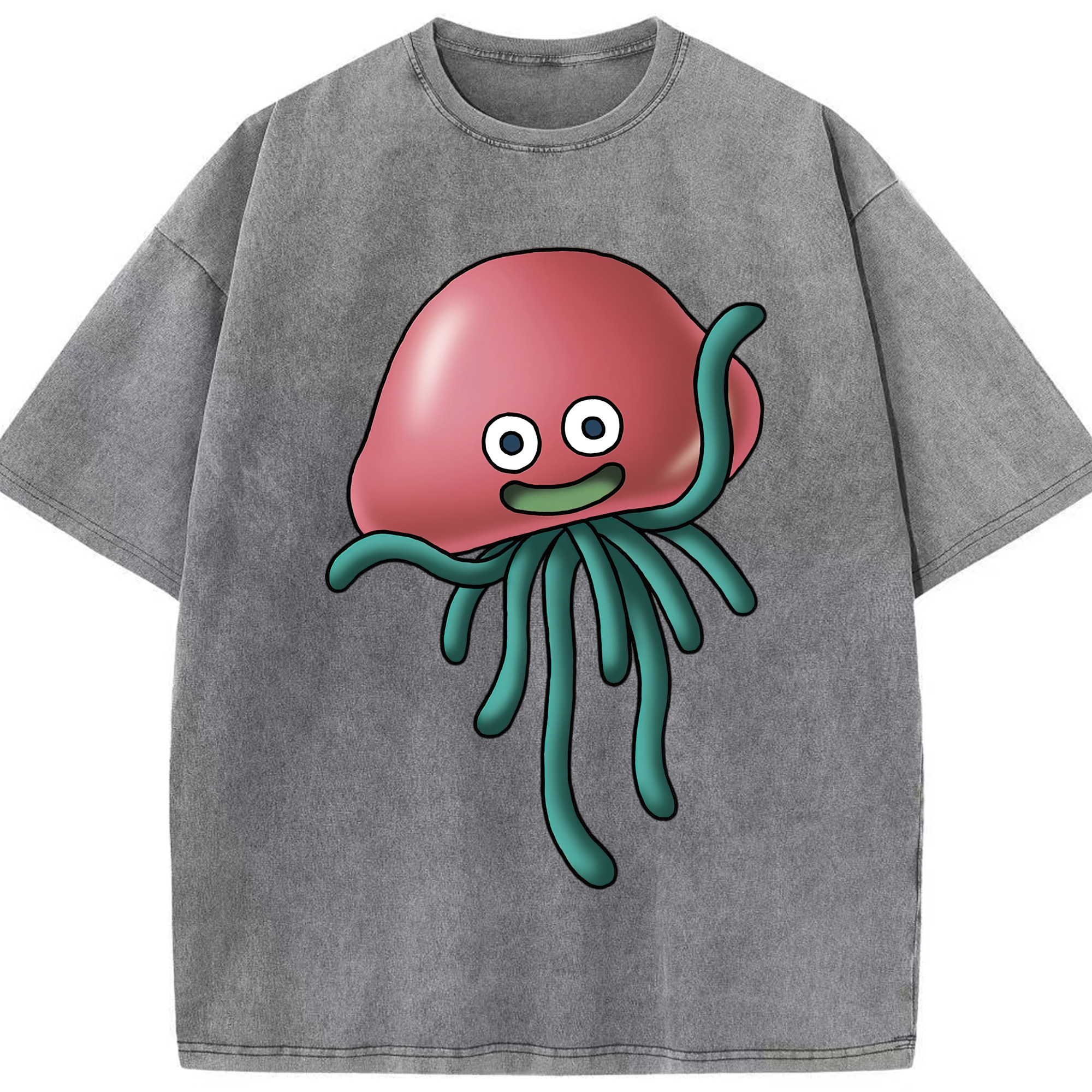 （画像用） ドラゴンクエスト Doragon Kuesuto Dragon Quest 綿100% ヴィンテージ風 半袖Tシャツ（フロントプリント）
