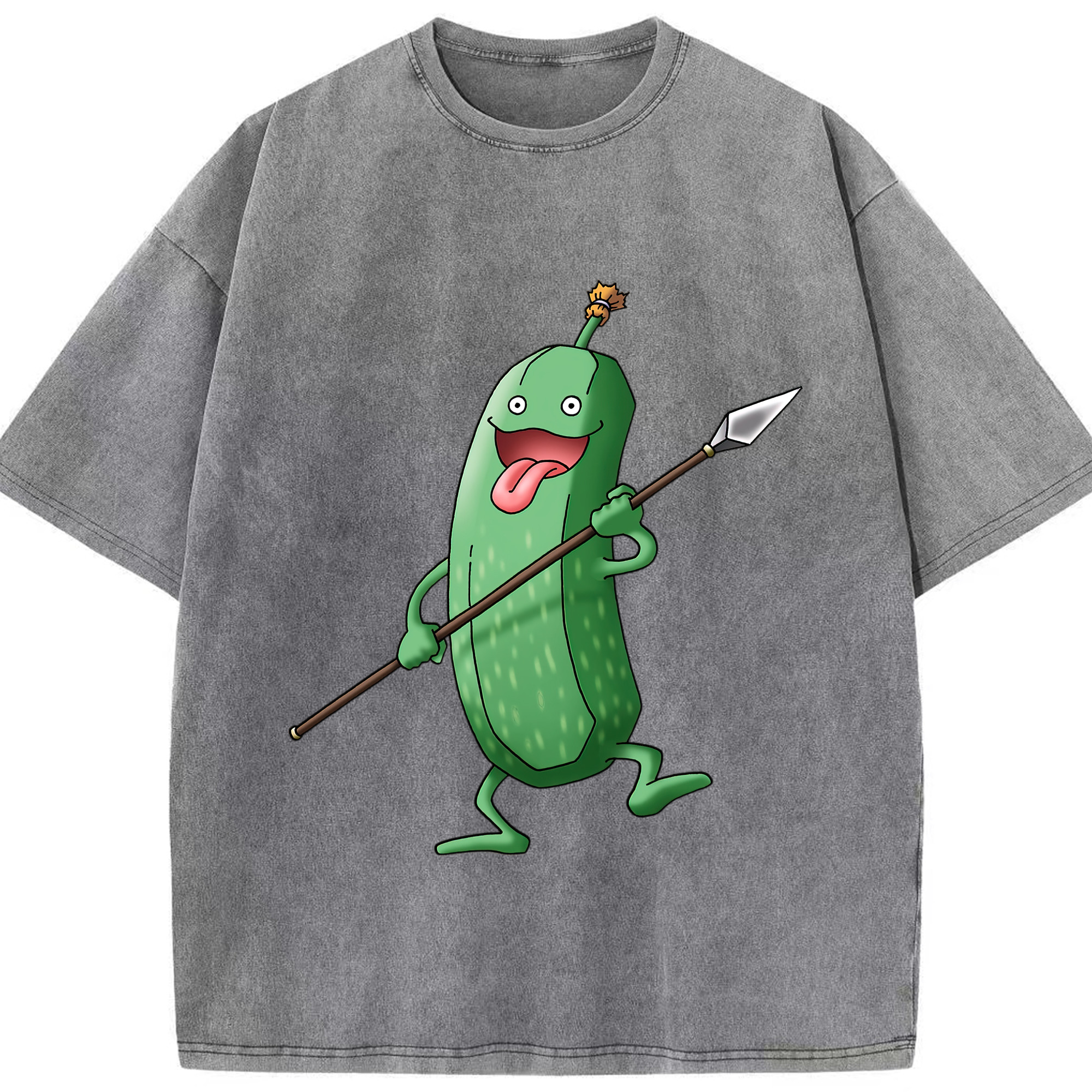 （画像用） ドラゴンクエスト Doragon Kuesuto Dragon Quest 綿100% ヴィンテージ風 半袖Tシャツ（フロントプリント）