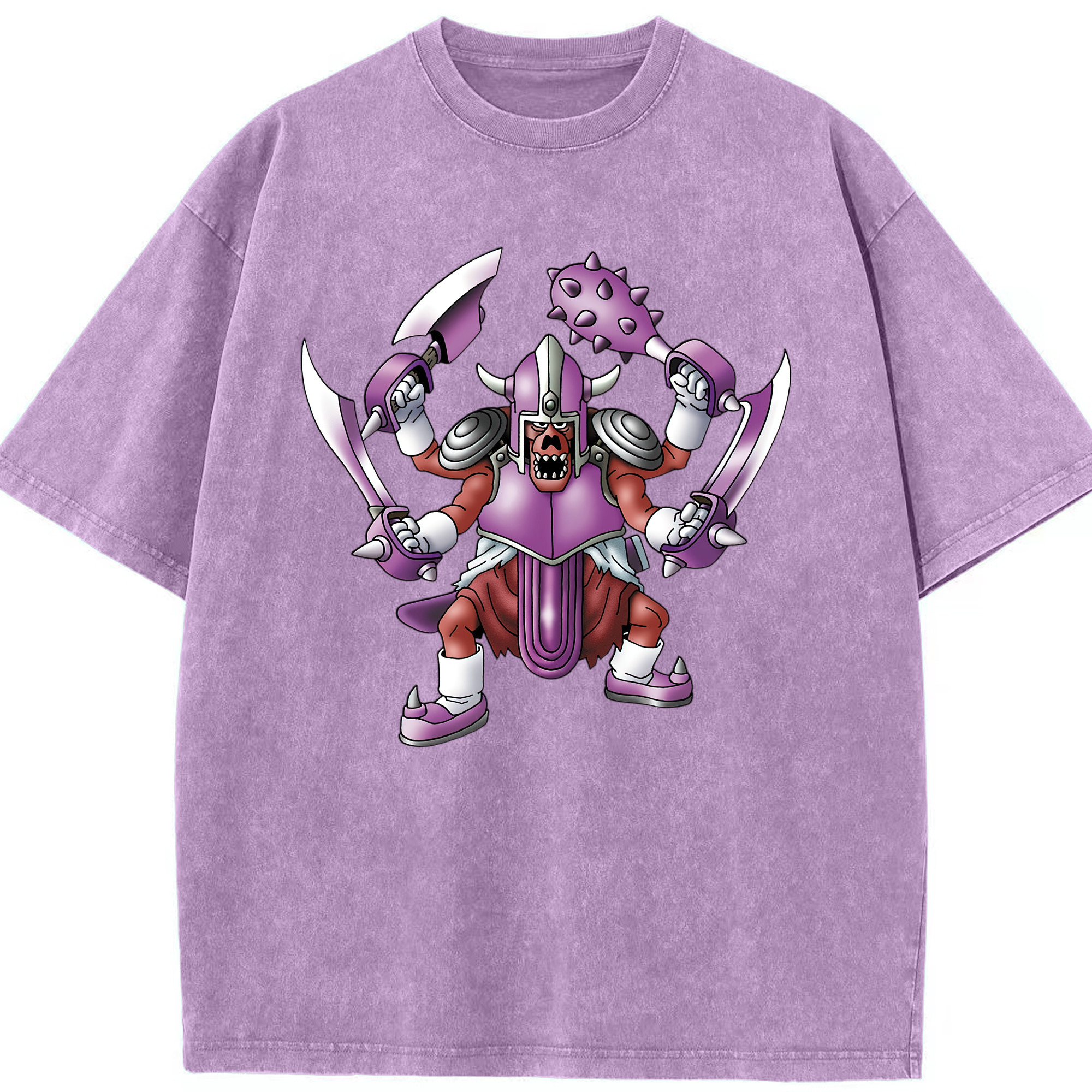 （画像用） ドラゴンクエスト Doragon Kuesuto Dragon Quest 綿100% ヴィンテージ風 半袖Tシャツ（フロントプリント）